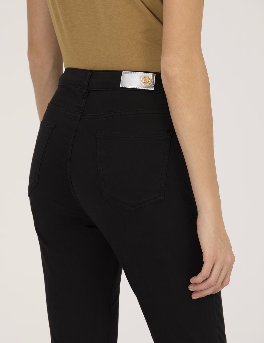 Siyah Skinny Fit Kanvas Pantolon