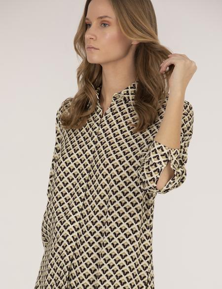 Siyah Regular Fit Desenli Uzun Kollu Gömlek - 50265946011