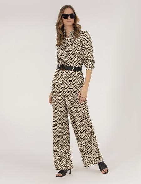 Siyah Yüksek Bel Loose Fit Pantolon - 50265948013