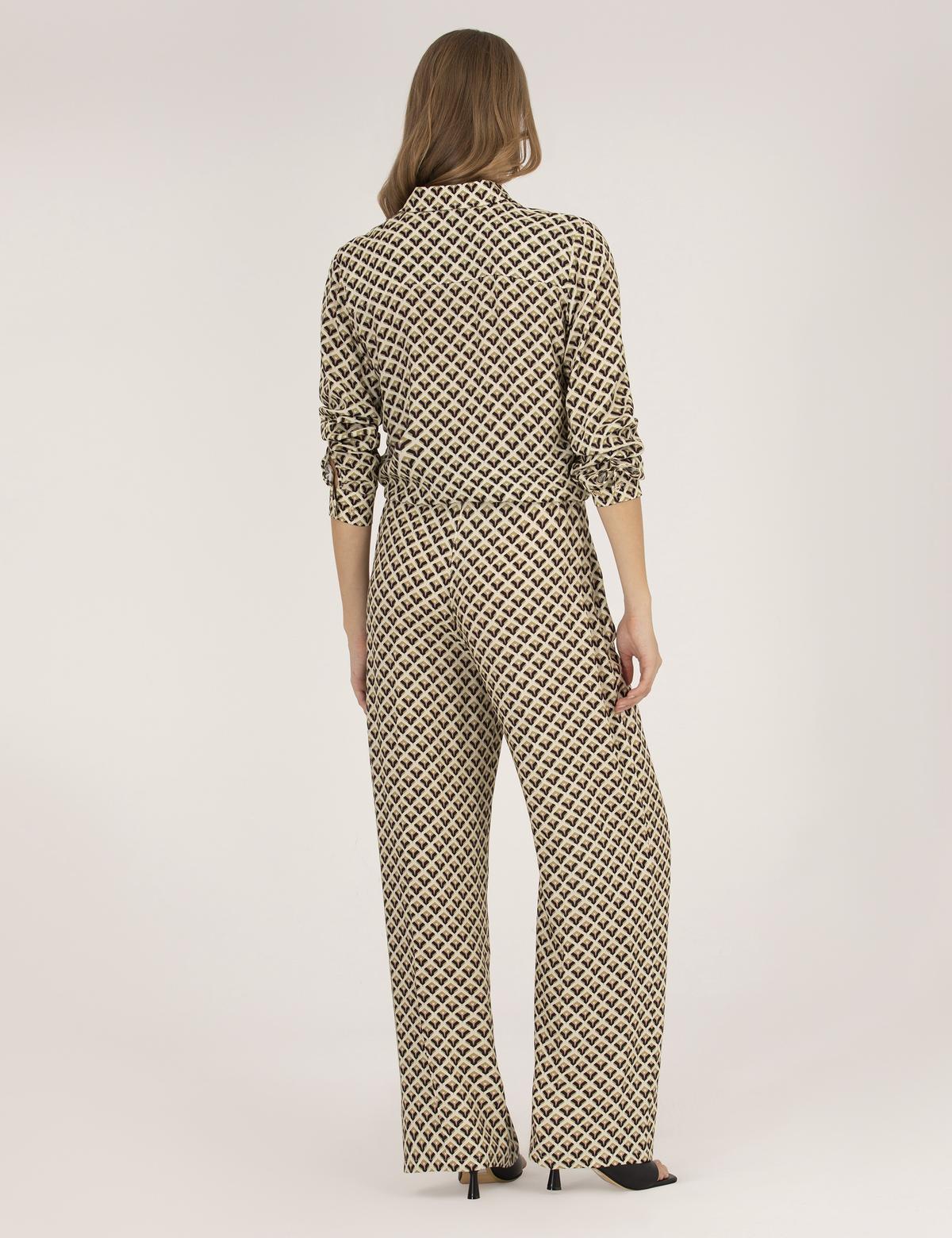 Siyah Yüksek Bel Loose Fit Pantolon - 50265948013