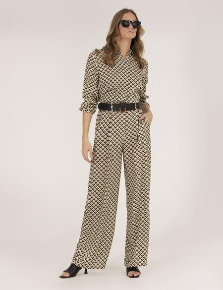 Siyah Yüksek Bel Loose Fit Pantolon - 50265948013