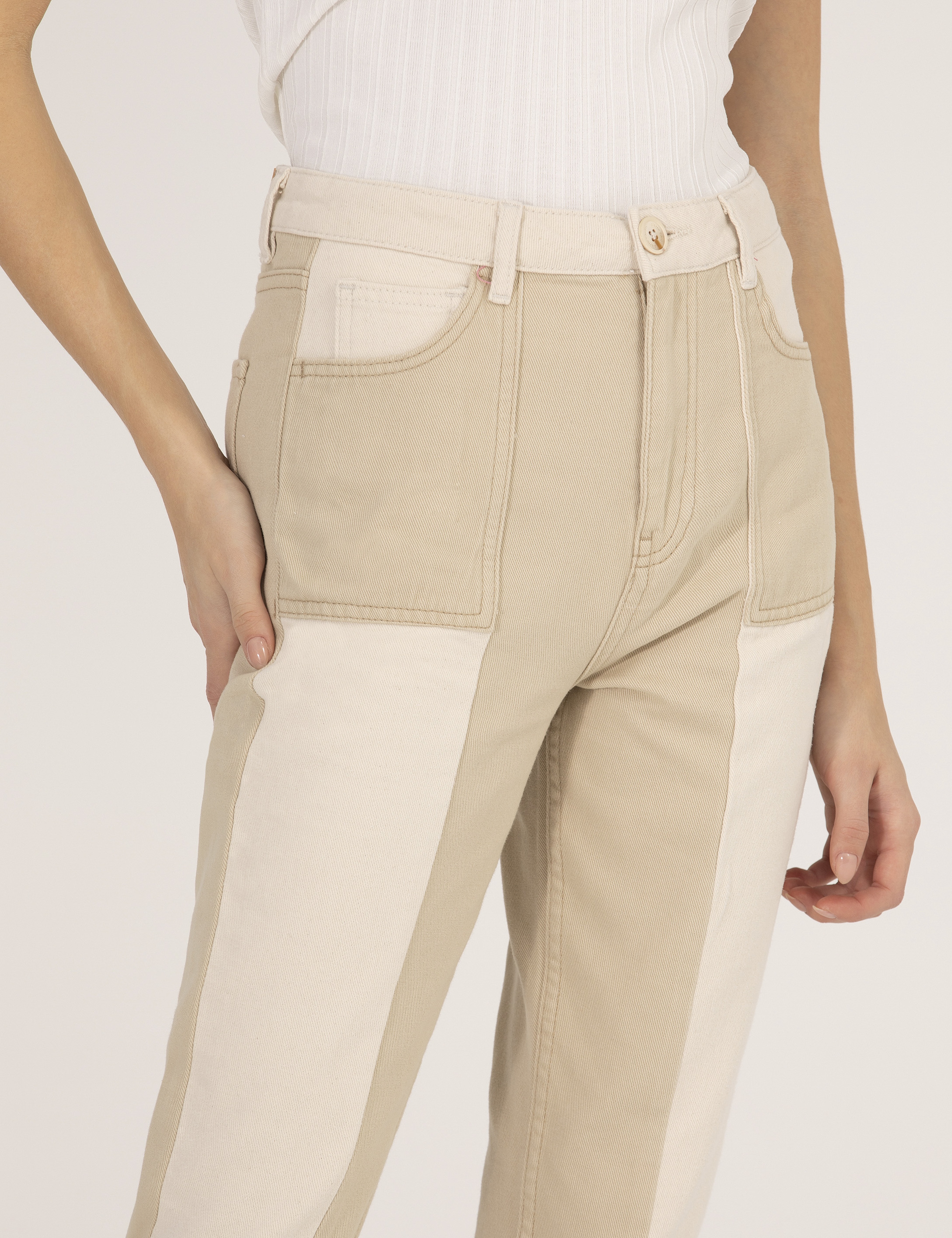 Bej Jean Pantolon - Image 6