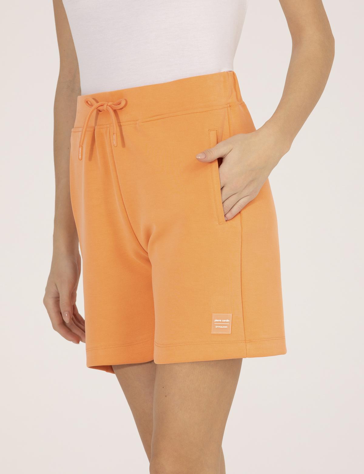 Turuncu Comfort Fit Örme Şort - 50269445005