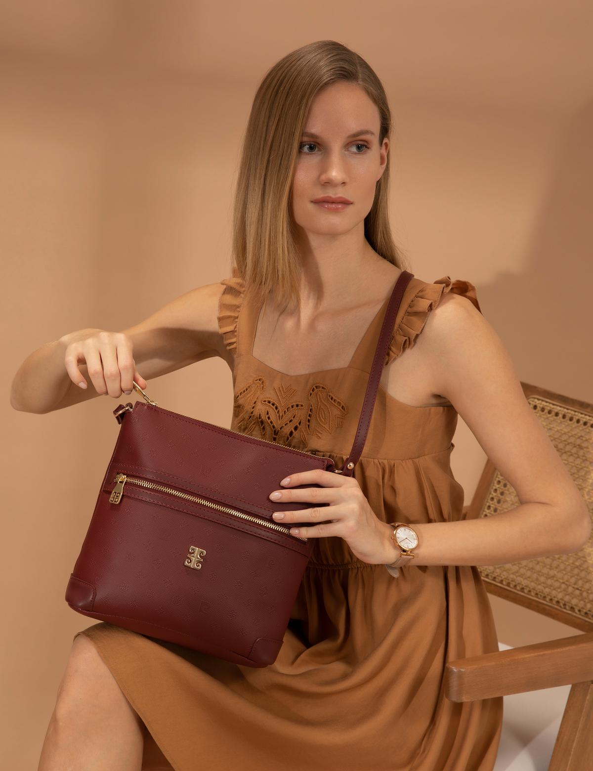 Bordo Çapraz Çanta