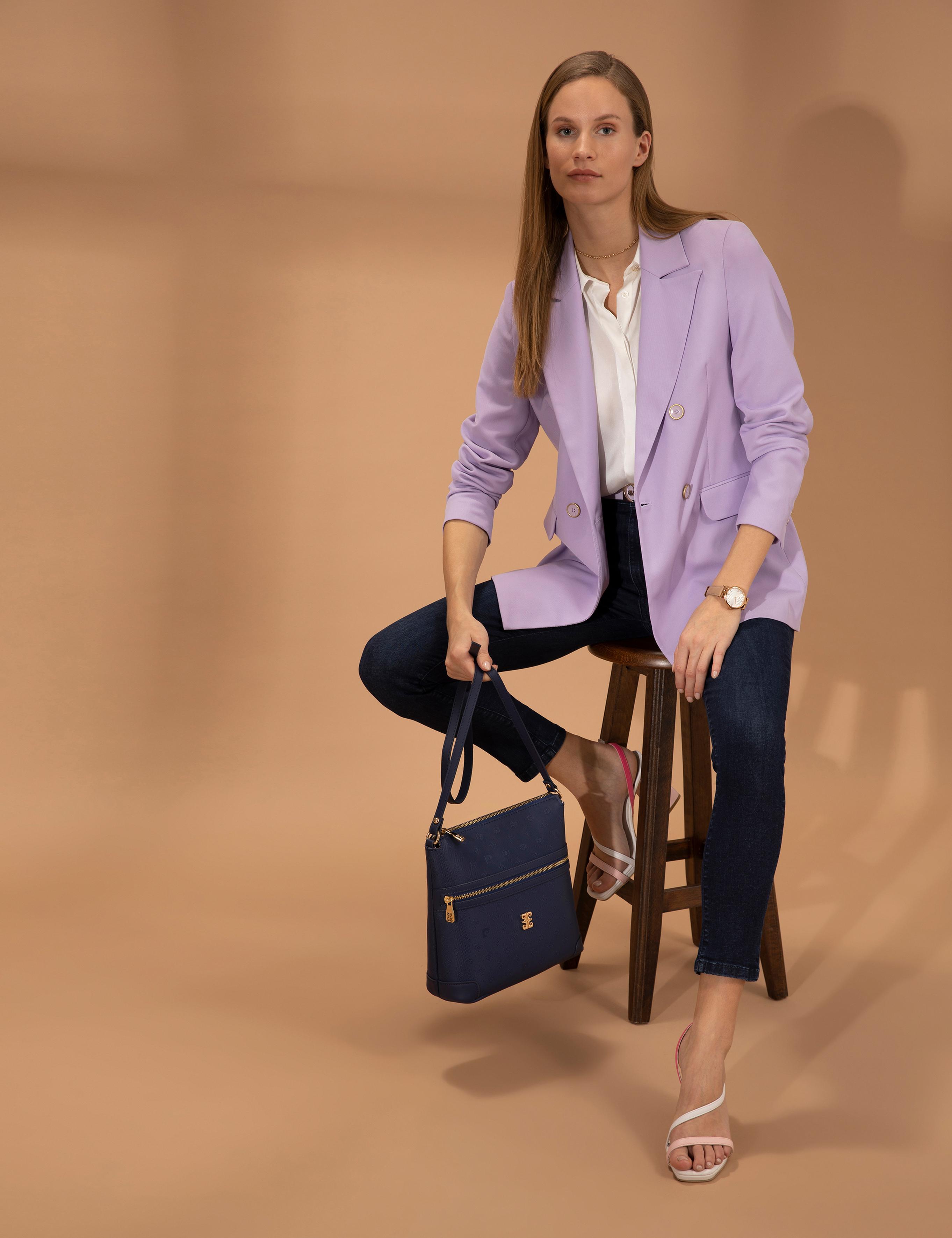 Koyu Mavi Çapraz Çanta