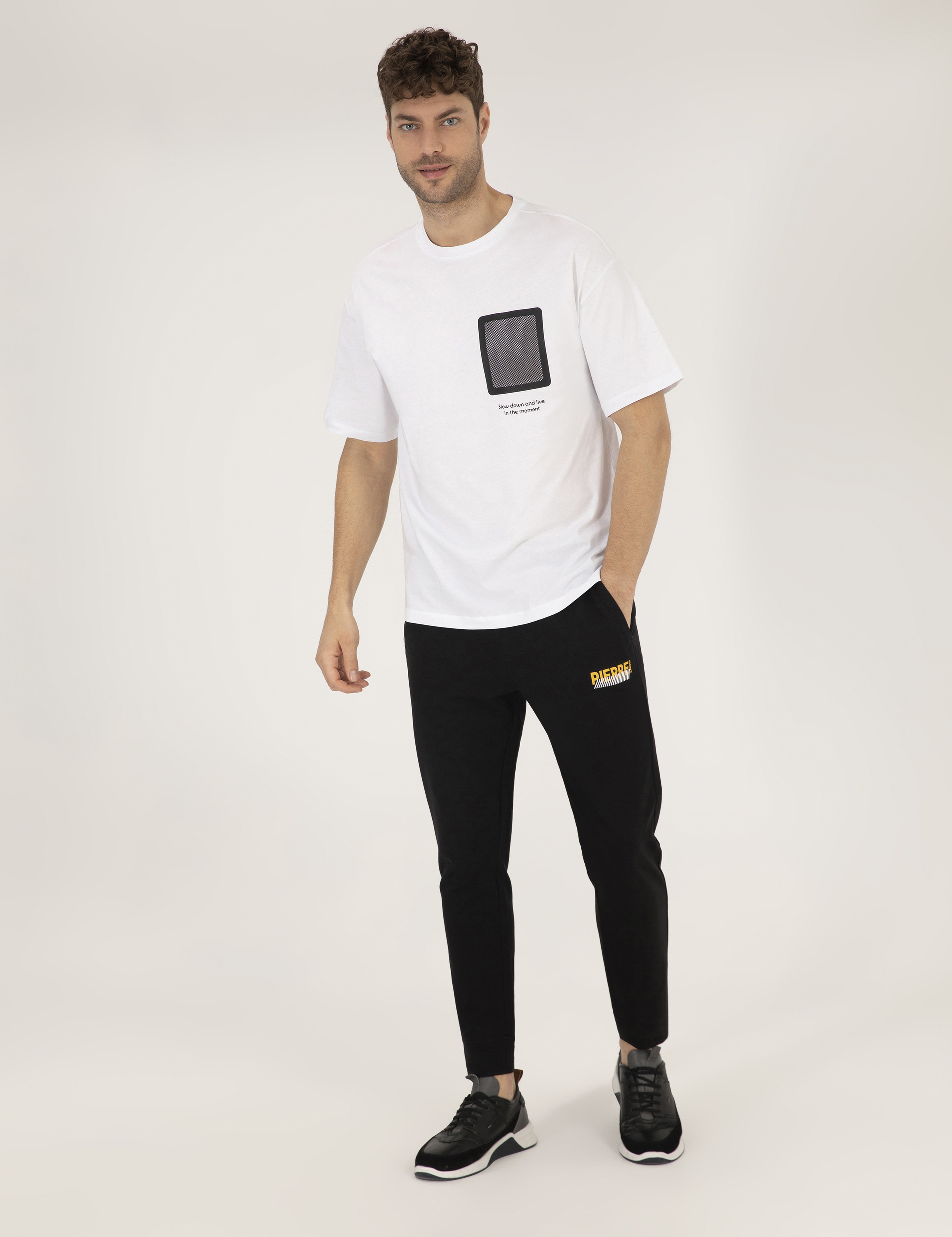 Siyah Ex. Slim Fit Eşofman Altı - Image 4