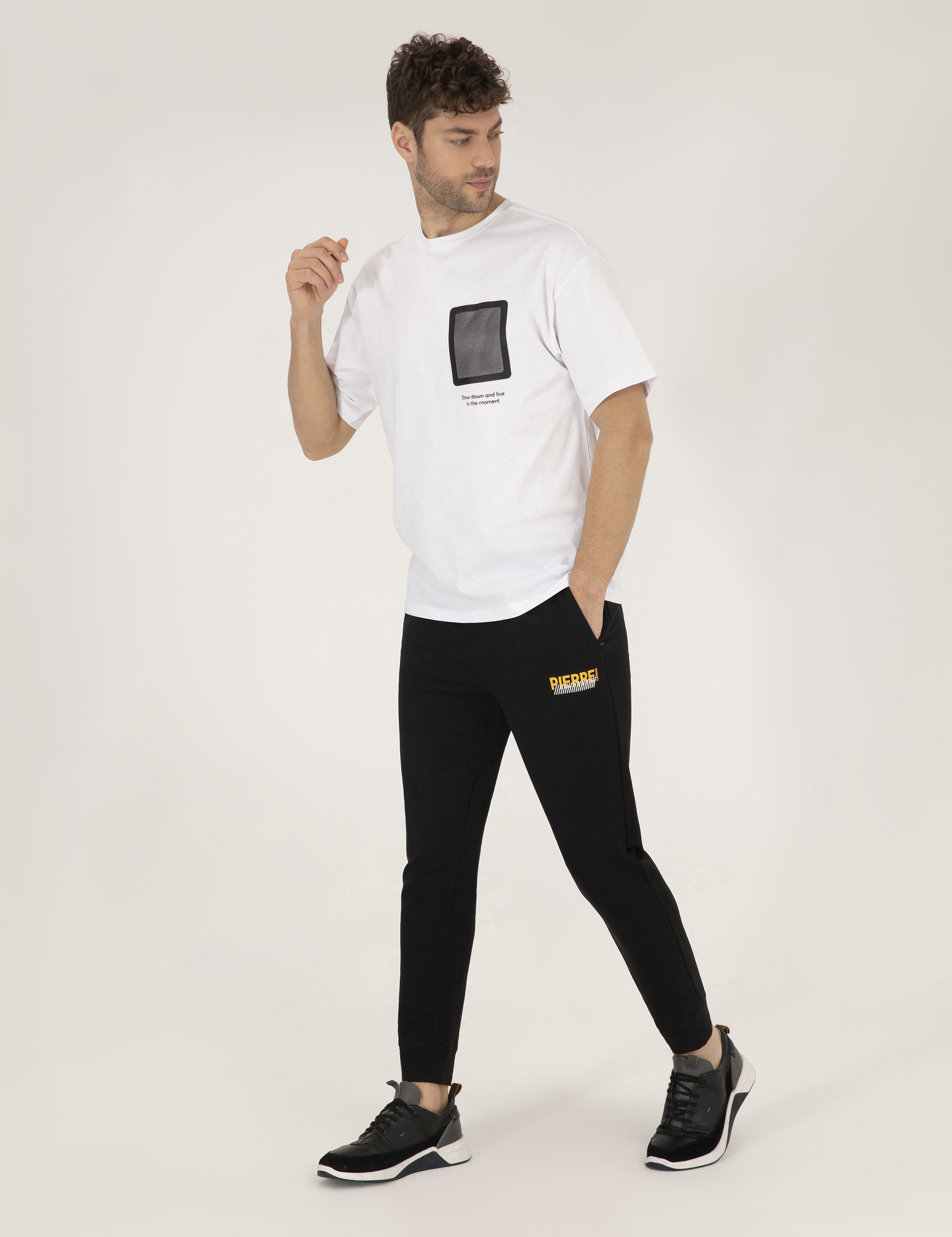 Siyah Ex. Slim Fit Eşofman Altı - Image 2