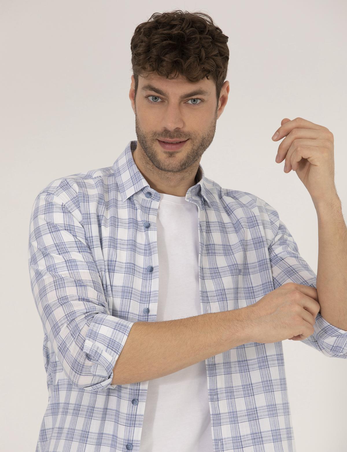 Mavi Regular Fit Uzun Kollu Gömlek - 50264948023