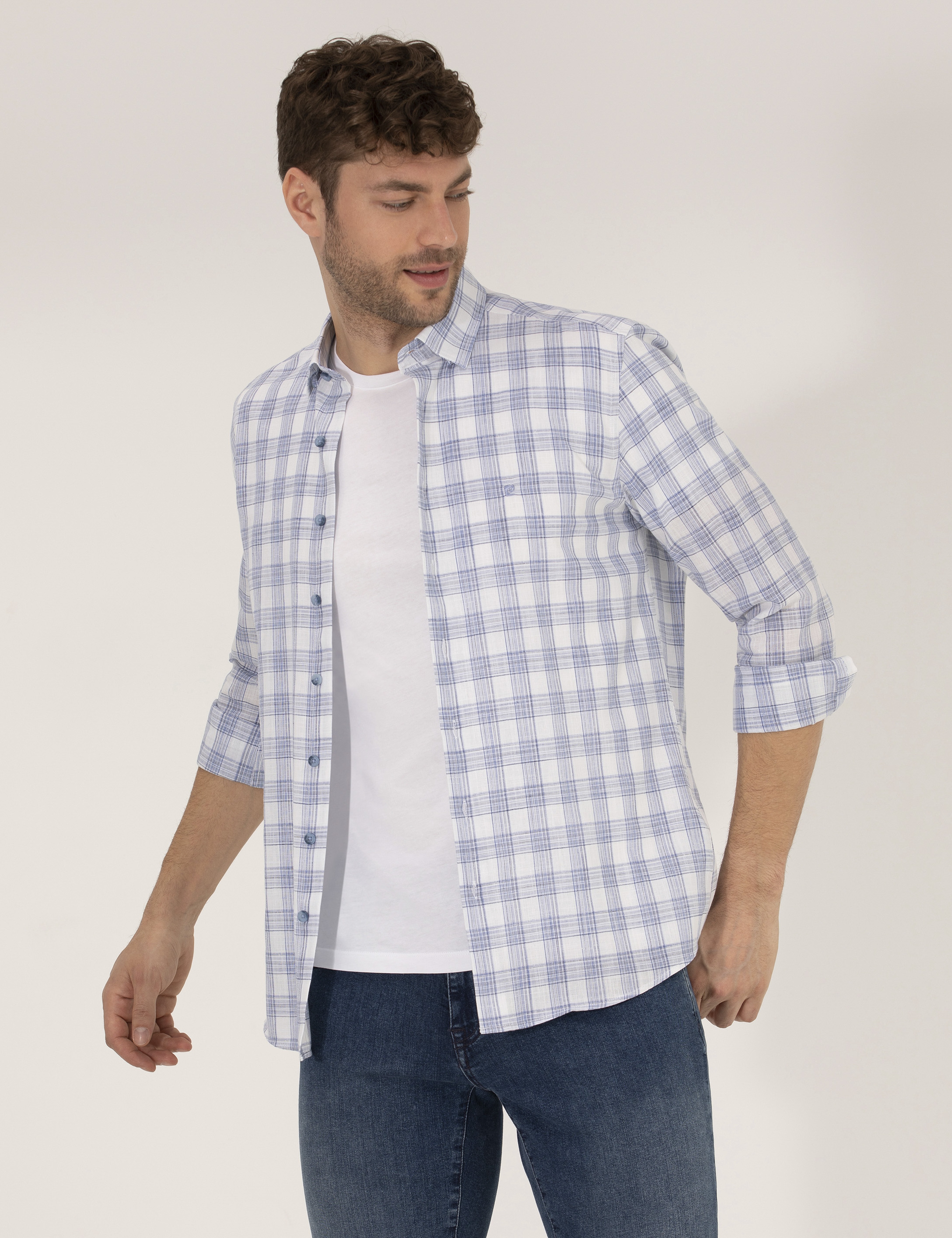 Mavi Regular Fit Uzun Kollu Gömlek