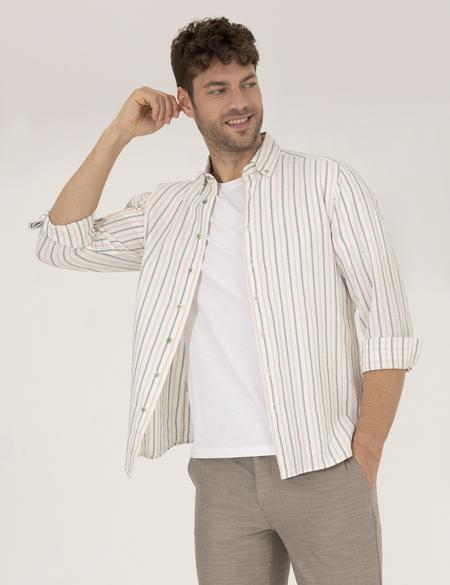 Haki Regular Fit Uzun Kollu Gömlek - 50265076024