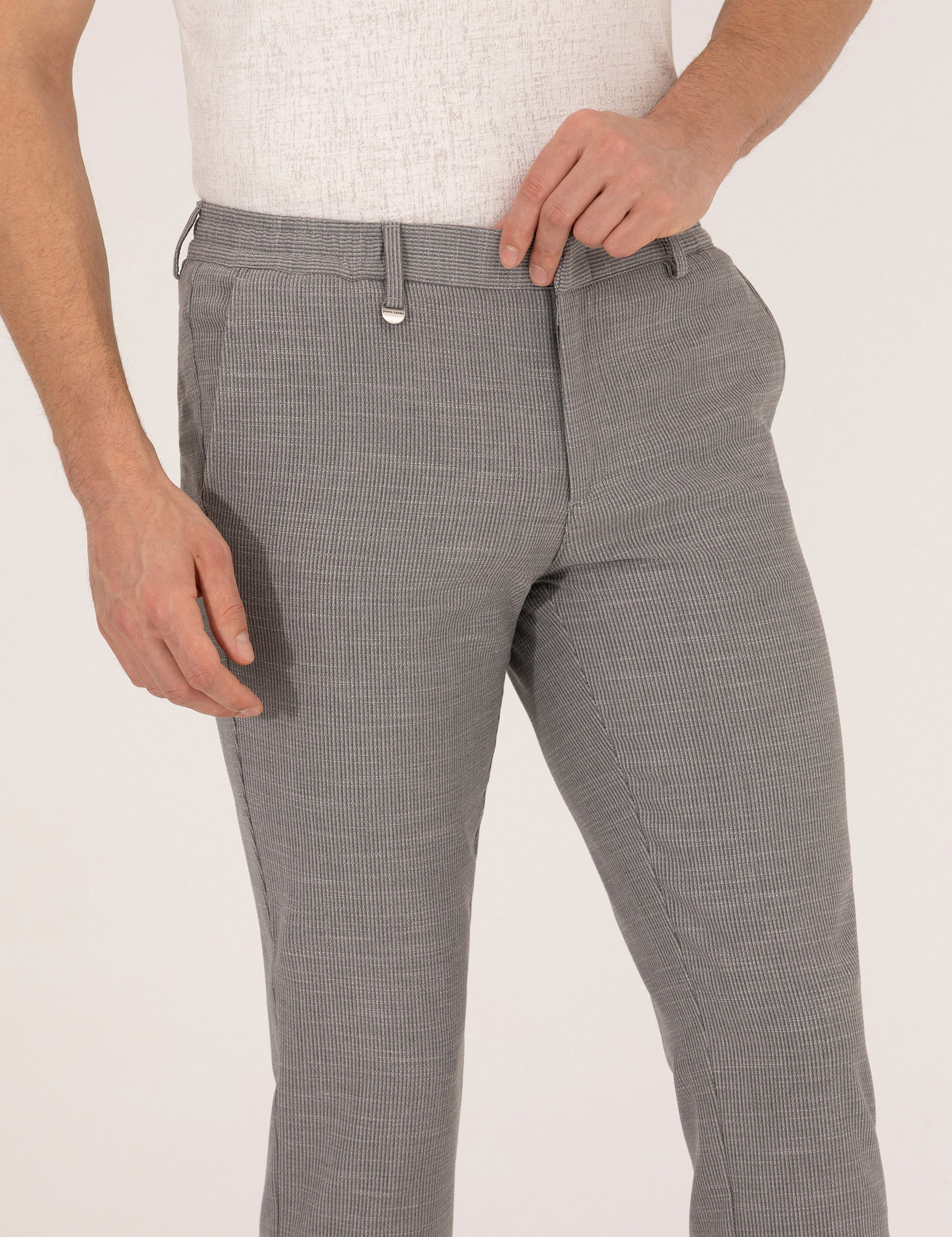 Gri Ex. Slim Fit Kumaş Pantolon