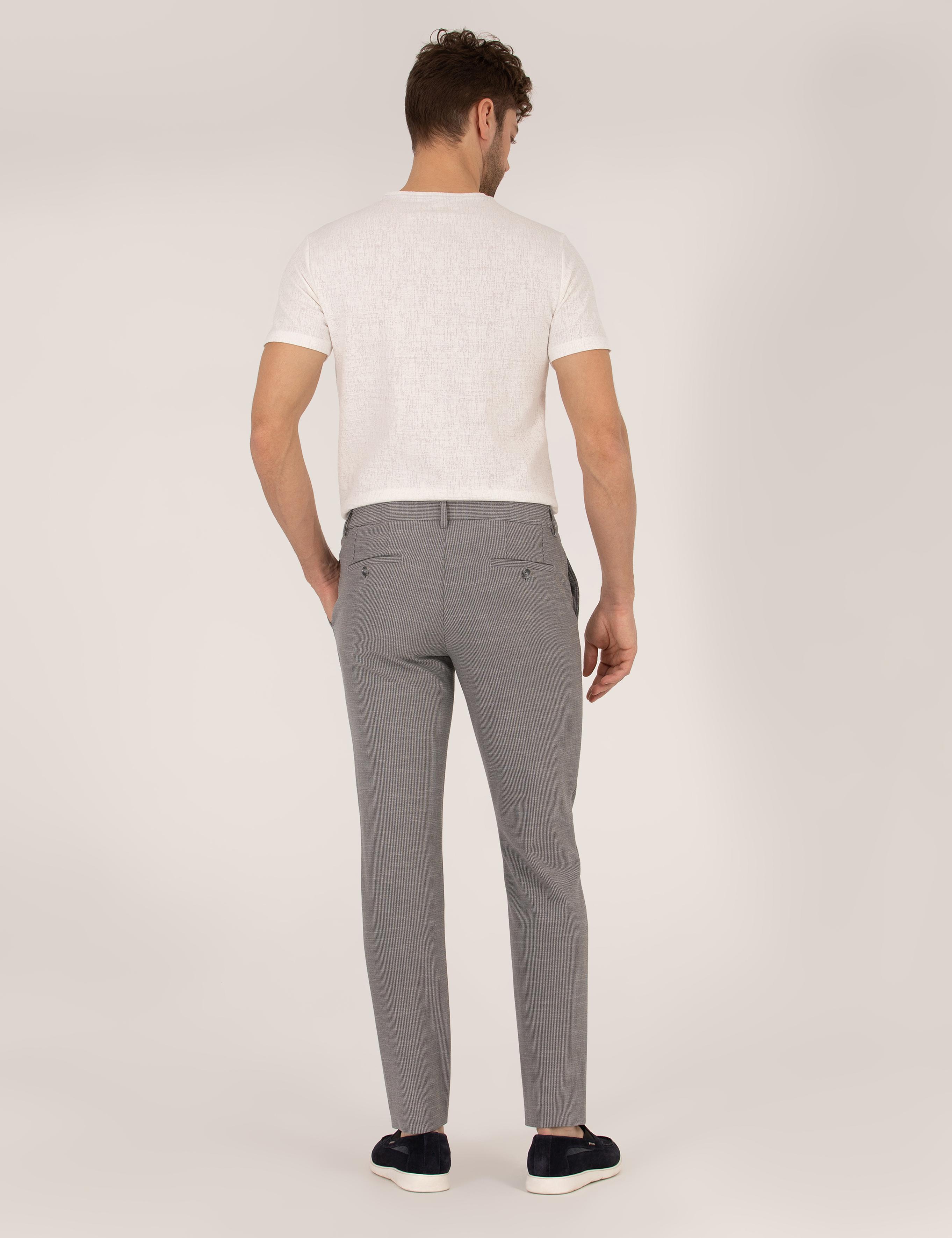 Gri Ex. Slim Fit Kumaş Pantolon
