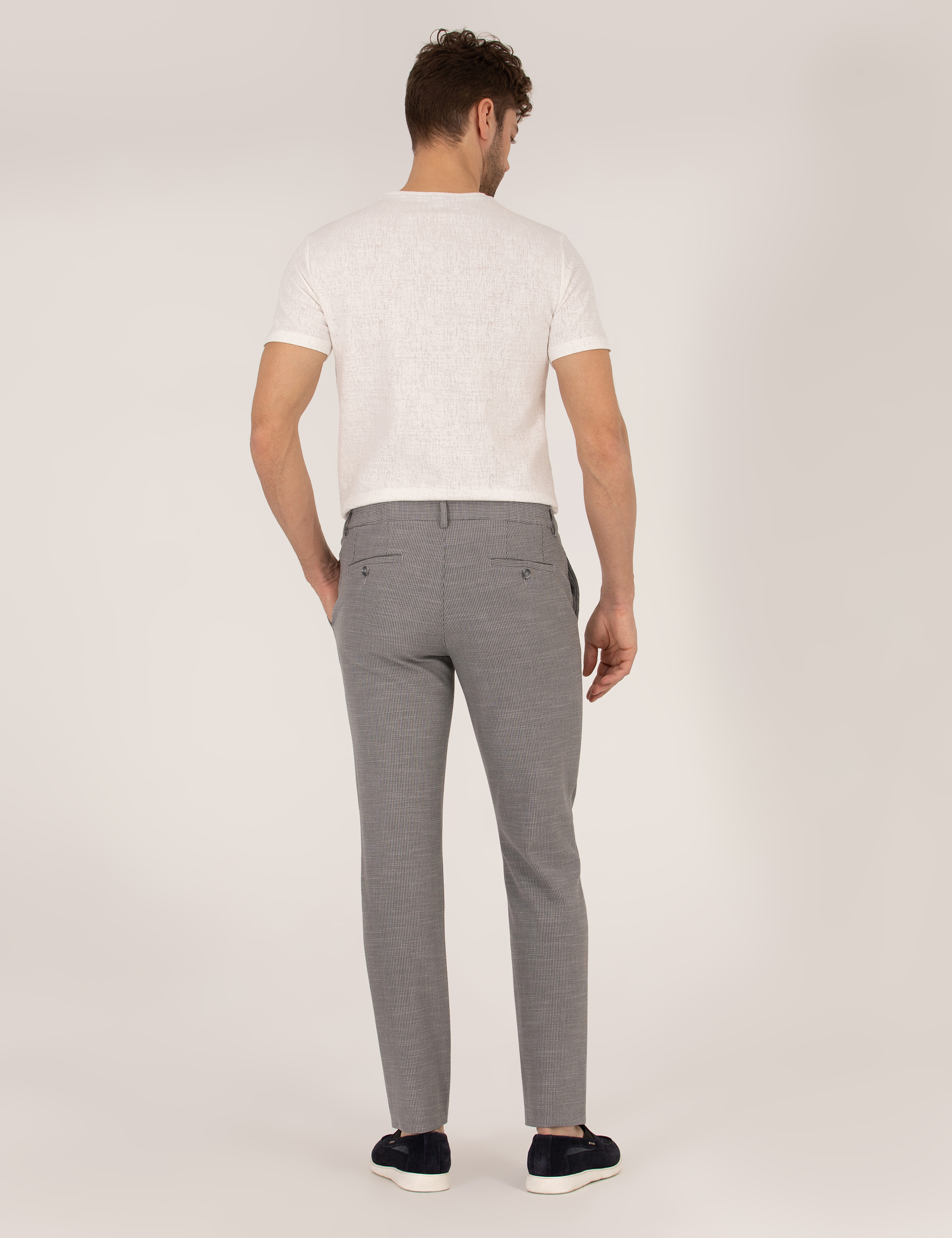 Gri Ex. Slim Fit Kumaş Pantolon