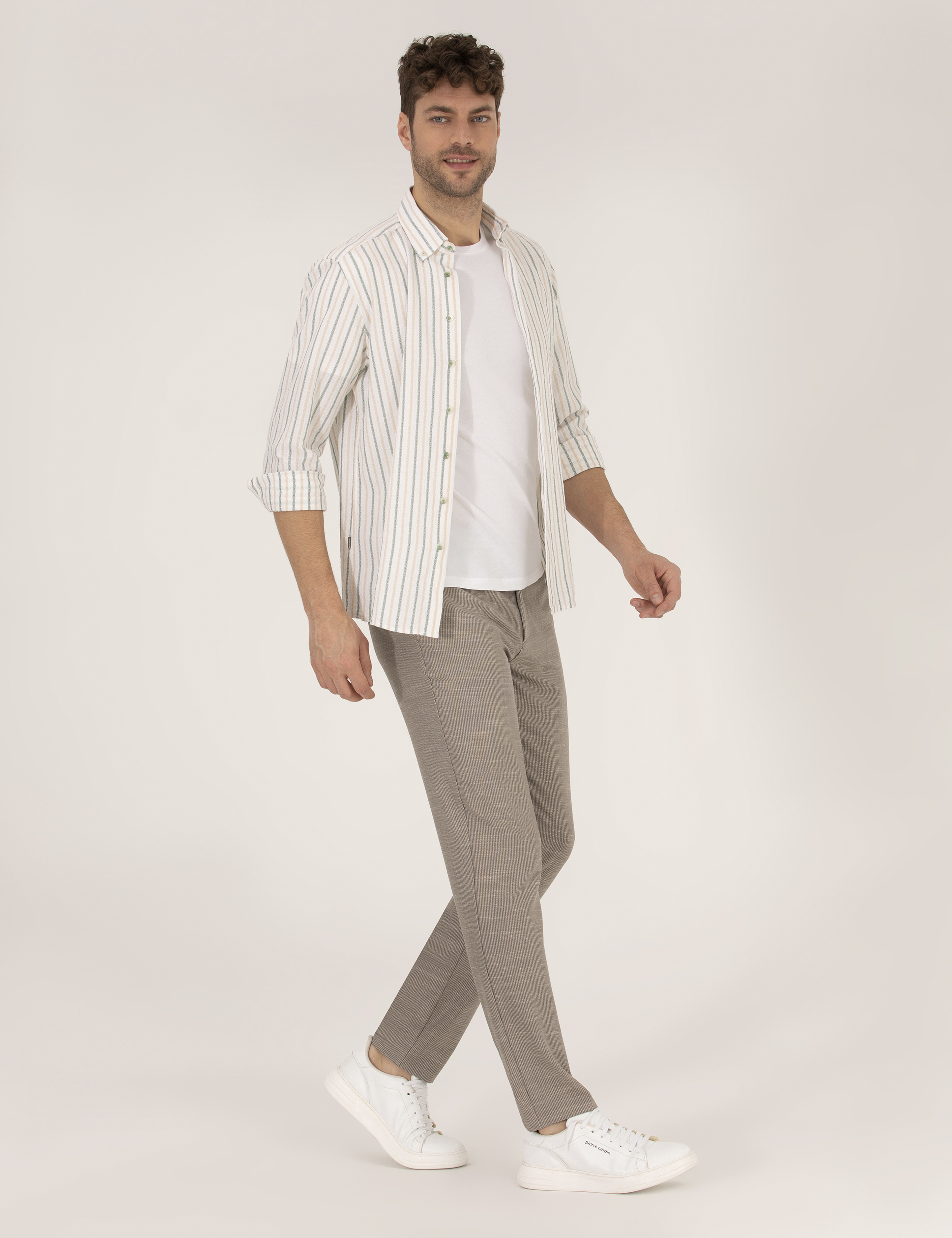Açık Kahverengi Ex. Slim Fit Kumaş Pantolon - Image 1