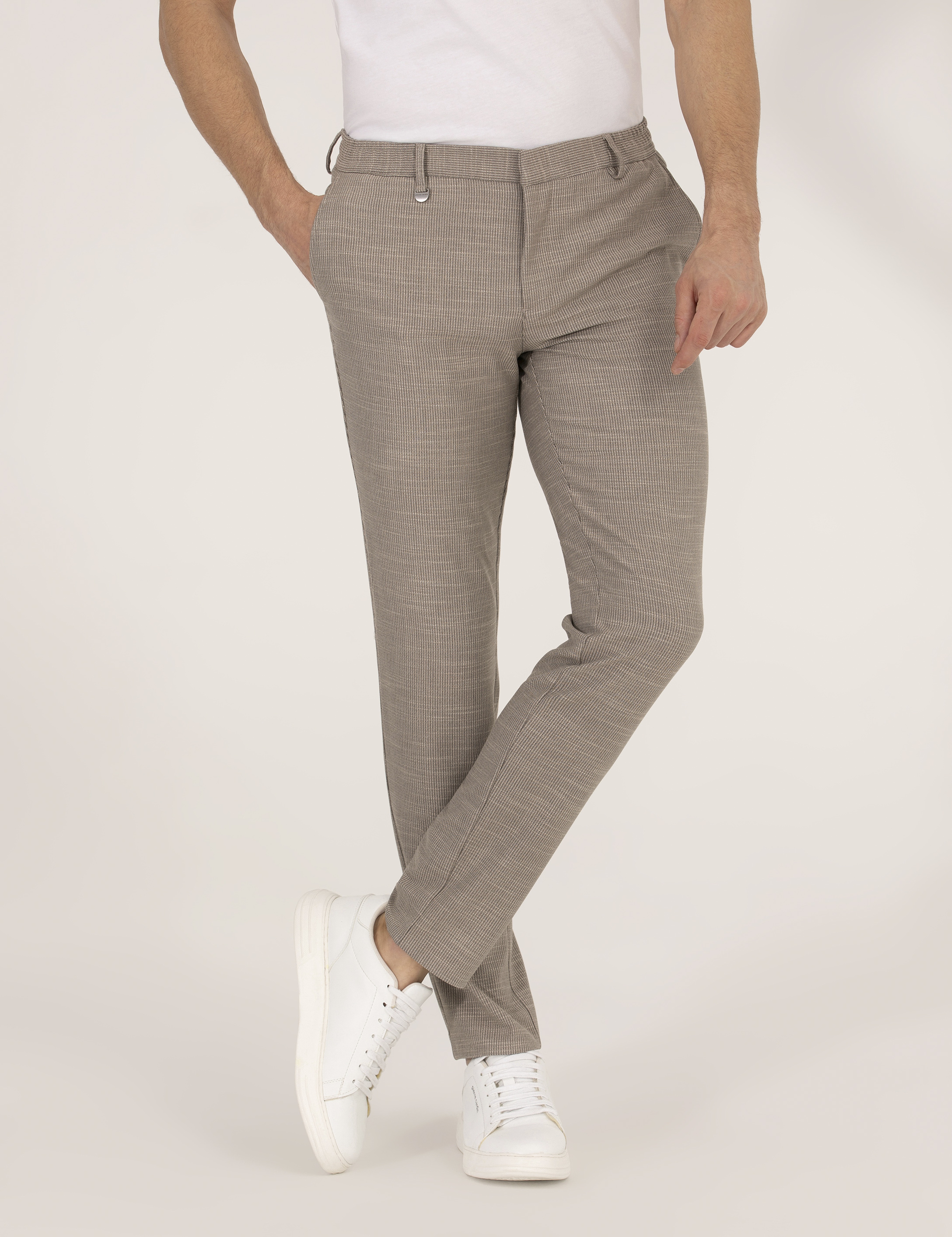 Açık Kahverengi Ex. Slim Fit Kumaş Pantolon - Image 2