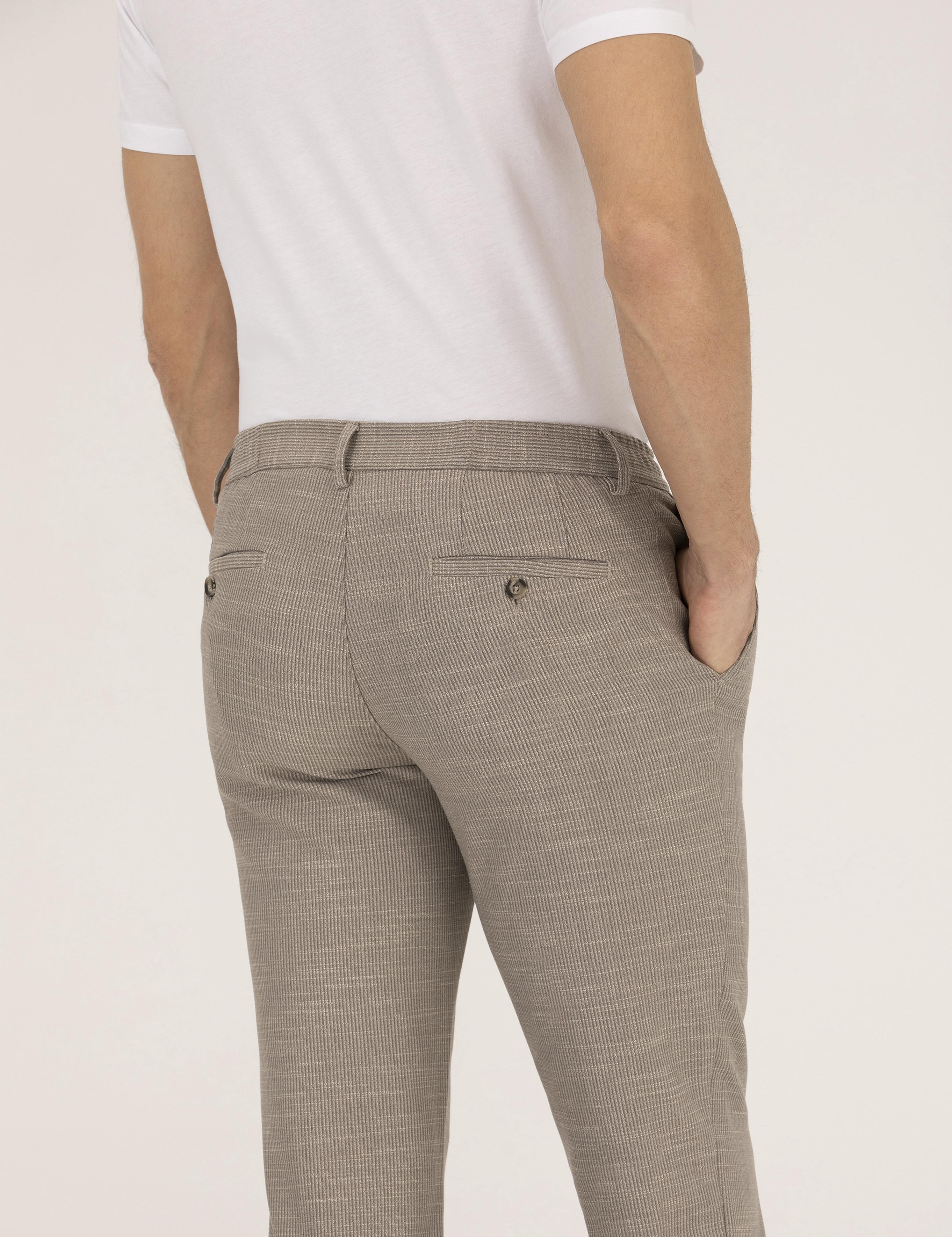 Açık Kahverengi Ex. Slim Fit Kumaş Pantolon