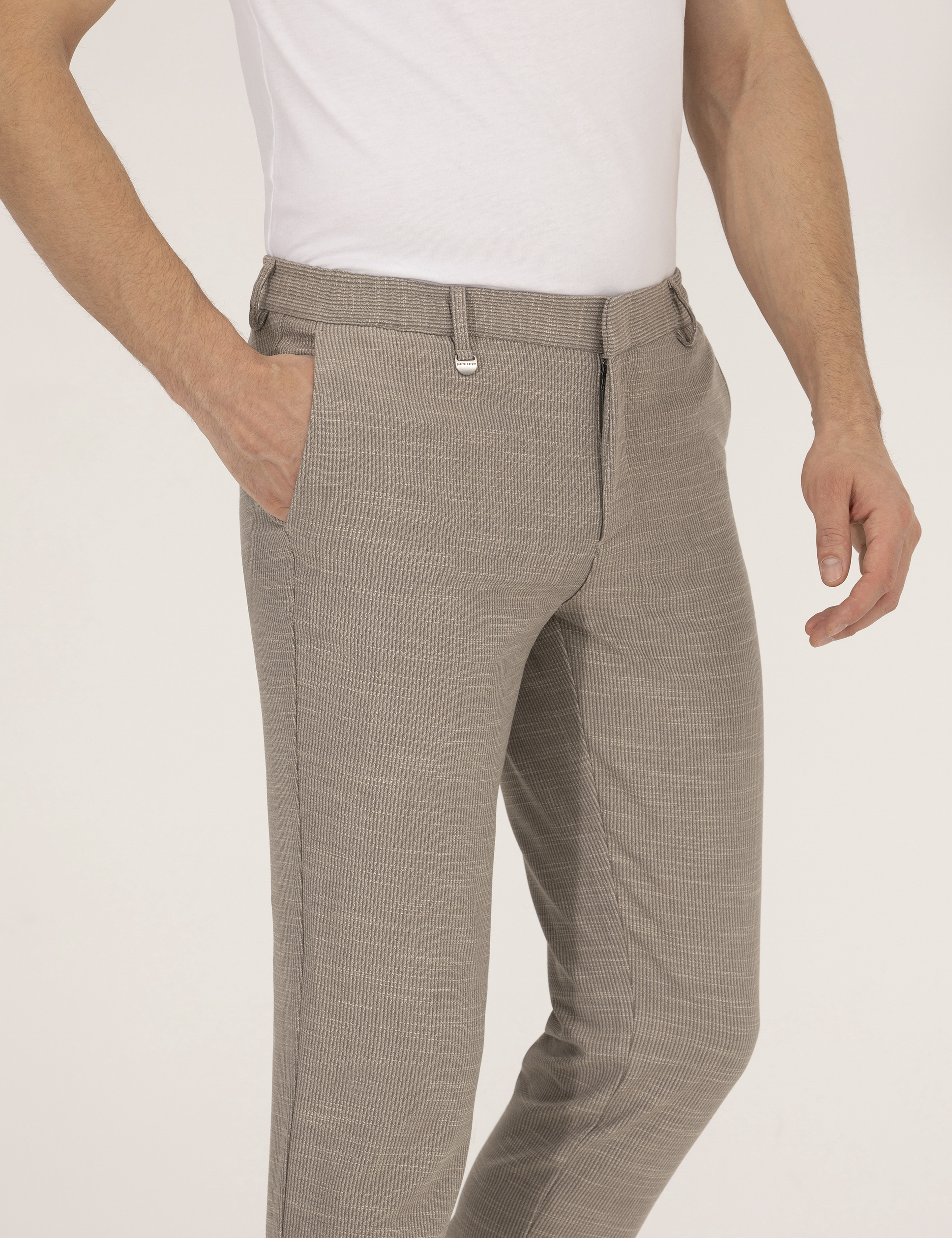 Açık Kahverengi Ex. Slim Fit Kumaş Pantolon - Image 6