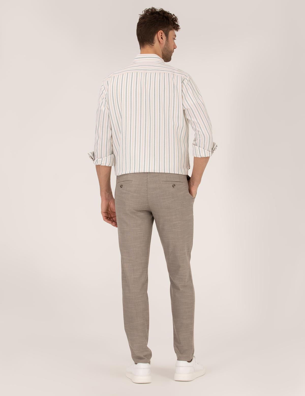 Açık Kahverengi Ex. Slim Fit Kumaş Pantolon - 50265091113