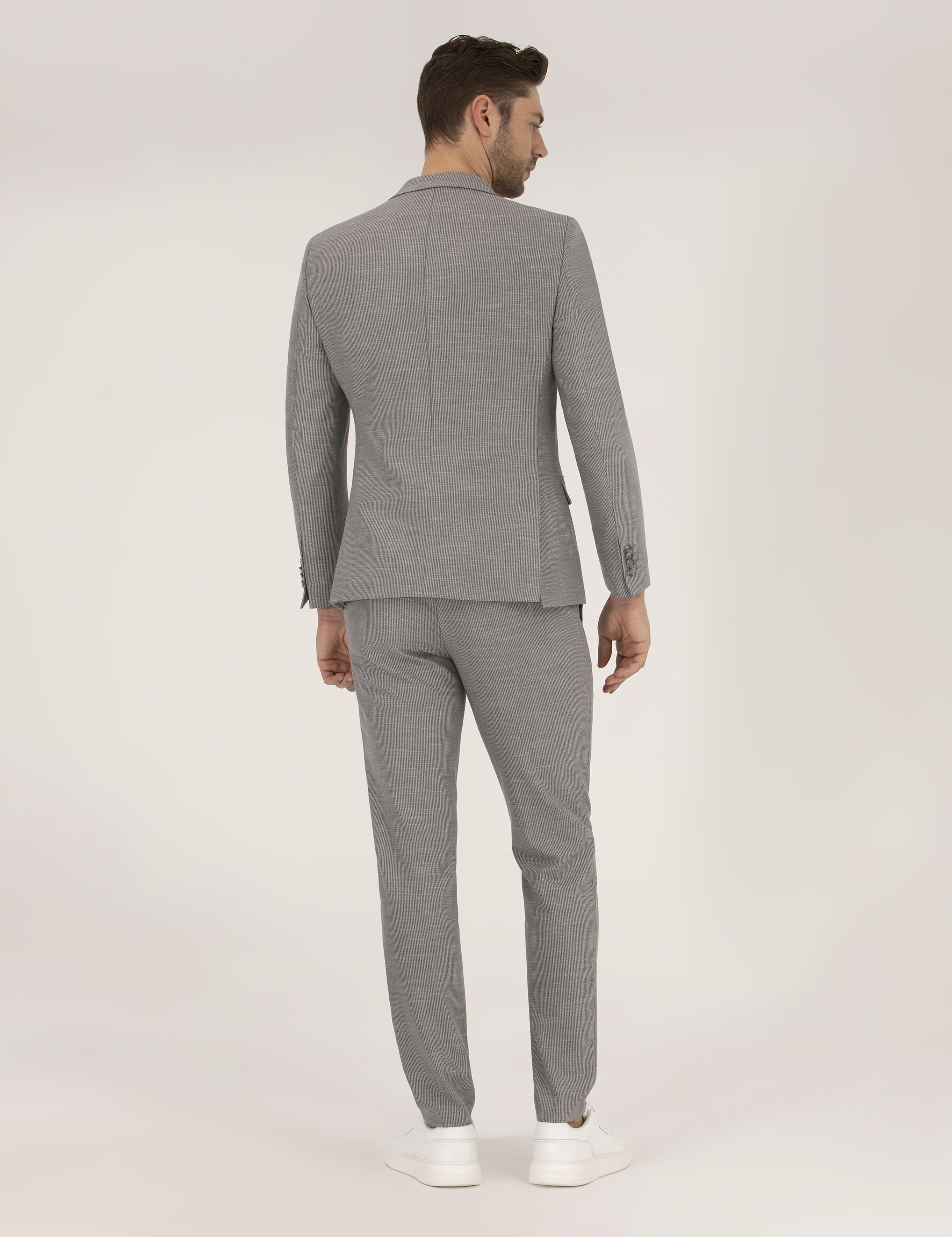 Gri Ex. Slim Fit Takım Elbise