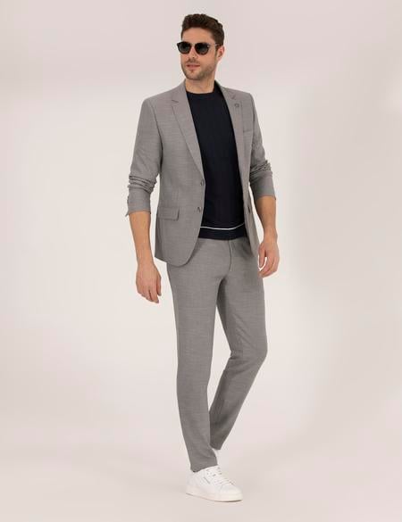 Gri Ex. Slim Fit Takım Elbise - 50266046077