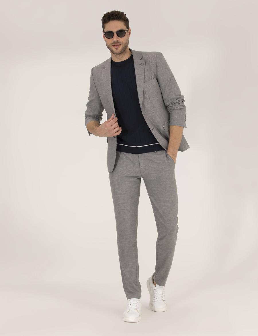 Gri Ex. Slim Fit Takım Elbise