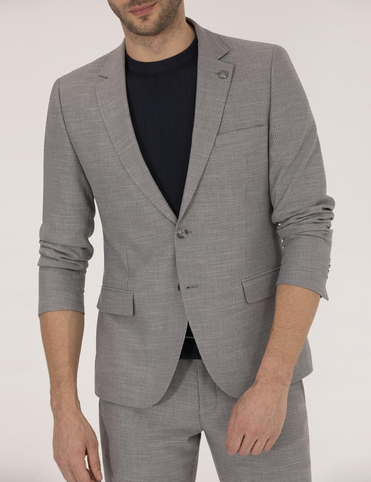 Gri Ex. Slim Fit Takım Elbise - 50266046077