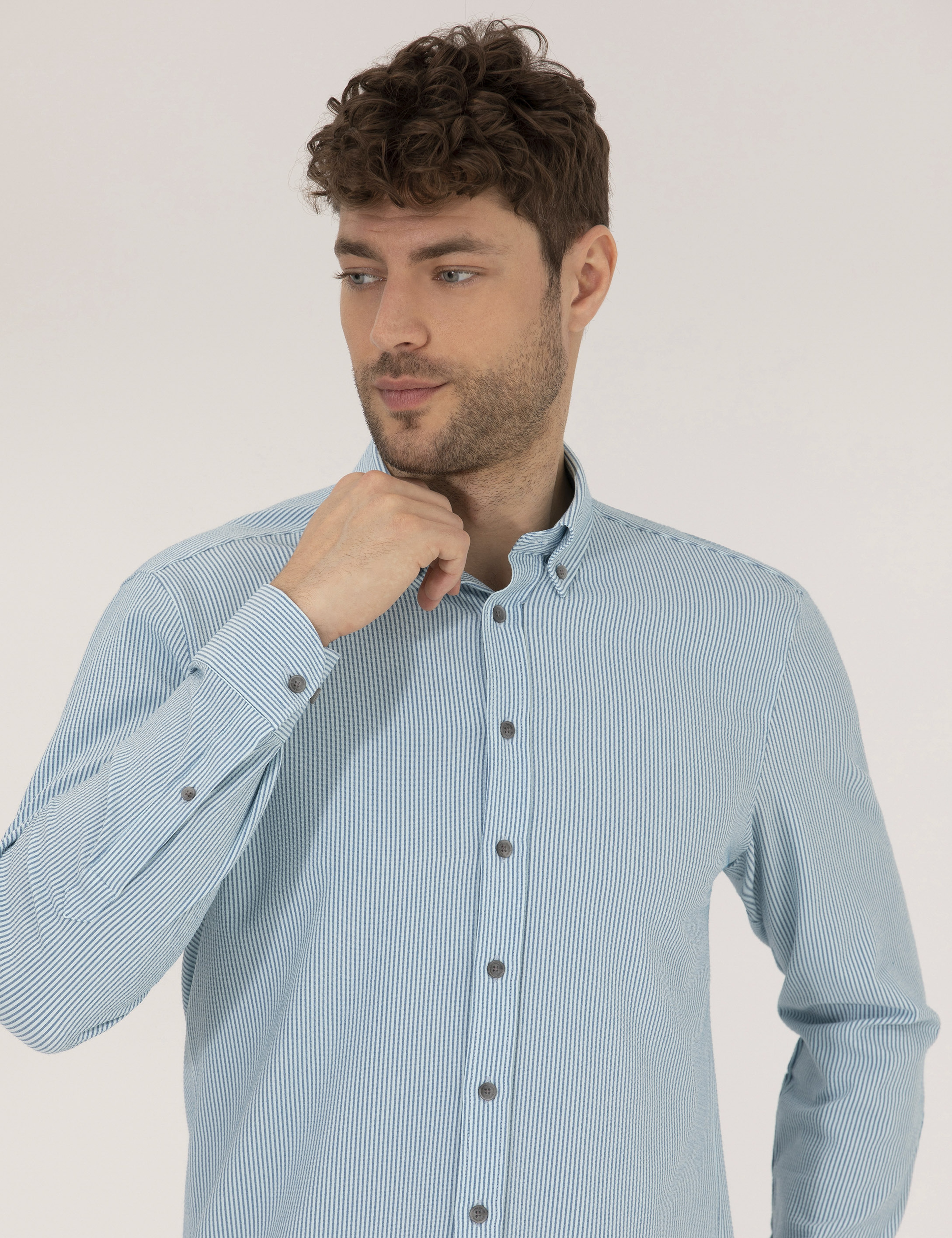 Aqua Slim Fit Uzun Kollu Gömlek