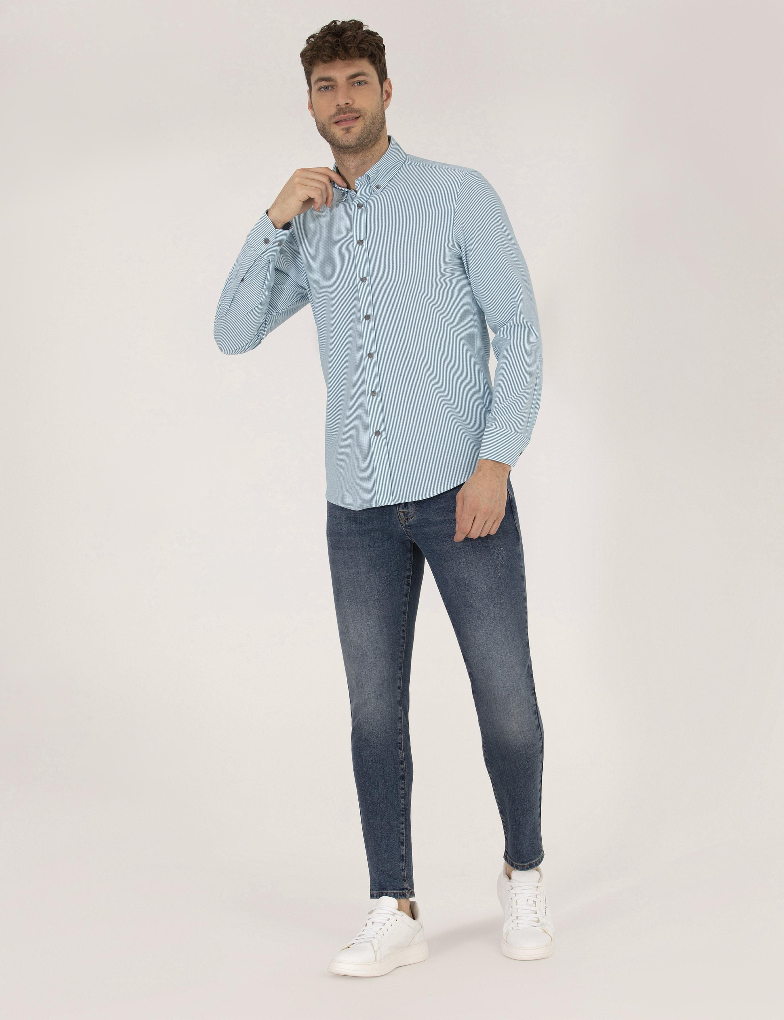 Aqua Slim Fit Uzun Kollu Gömlek