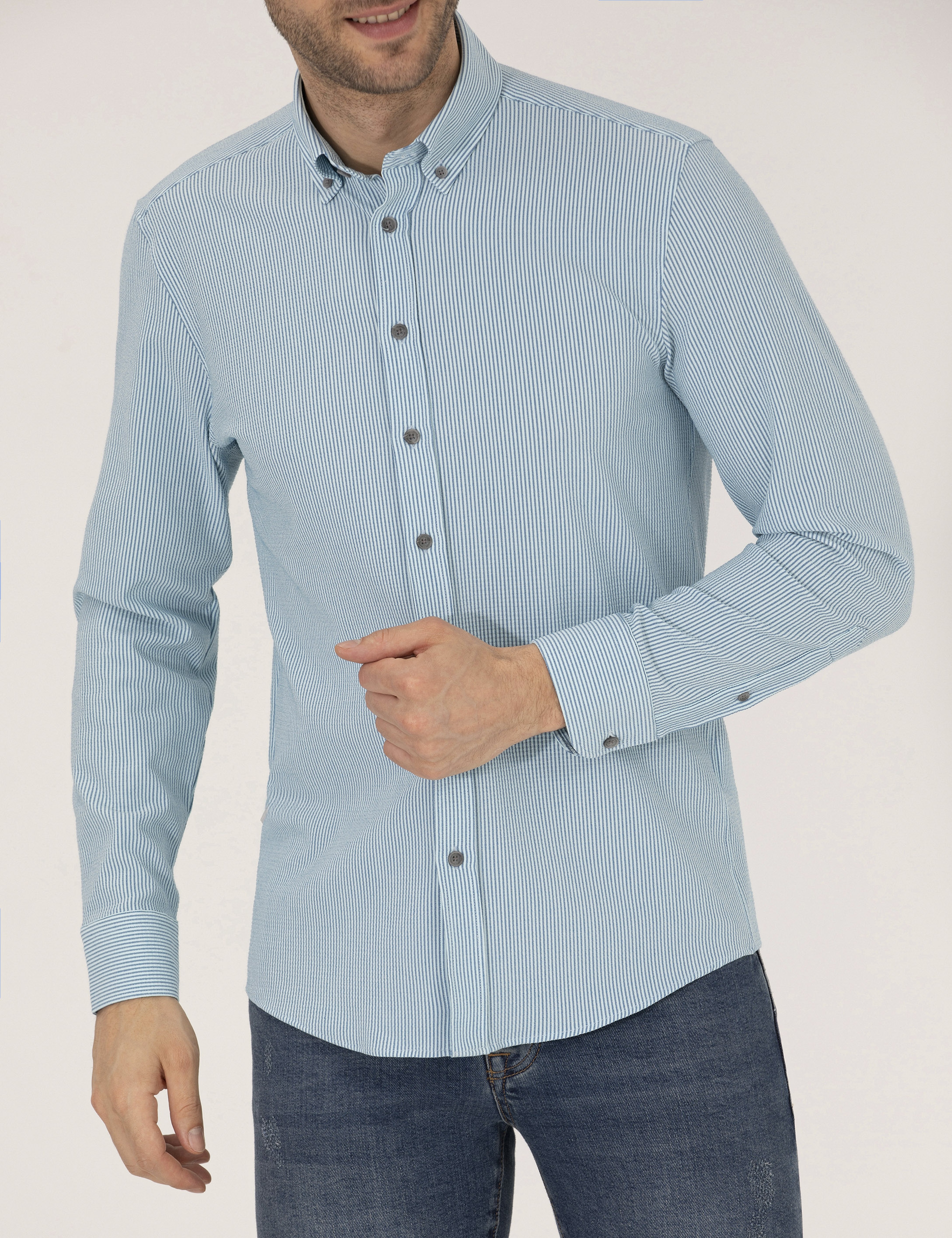 Aqua Slim Fit Uzun Kollu Gömlek