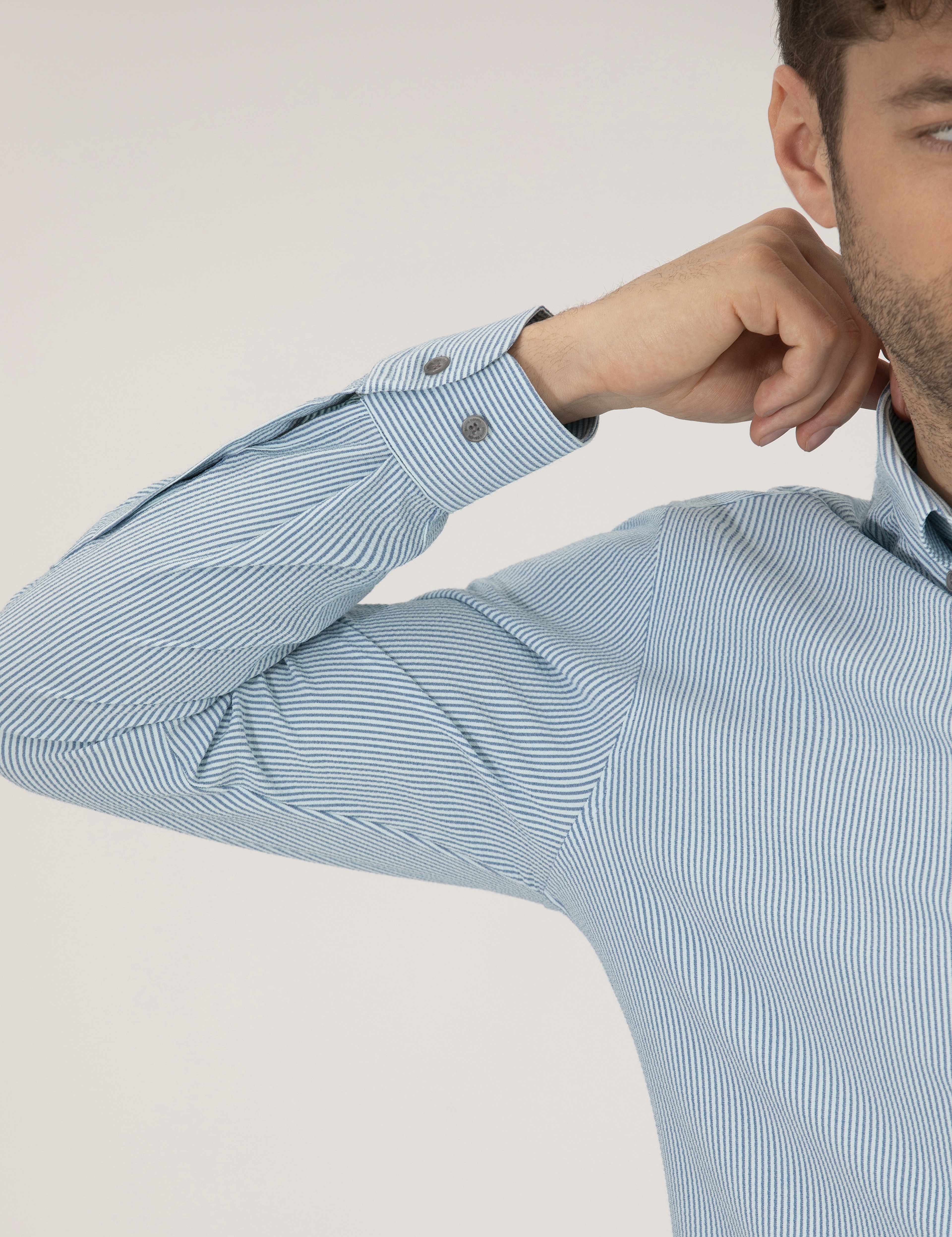 Aqua Slim Fit Uzun Kollu Gömlek - Image 7
