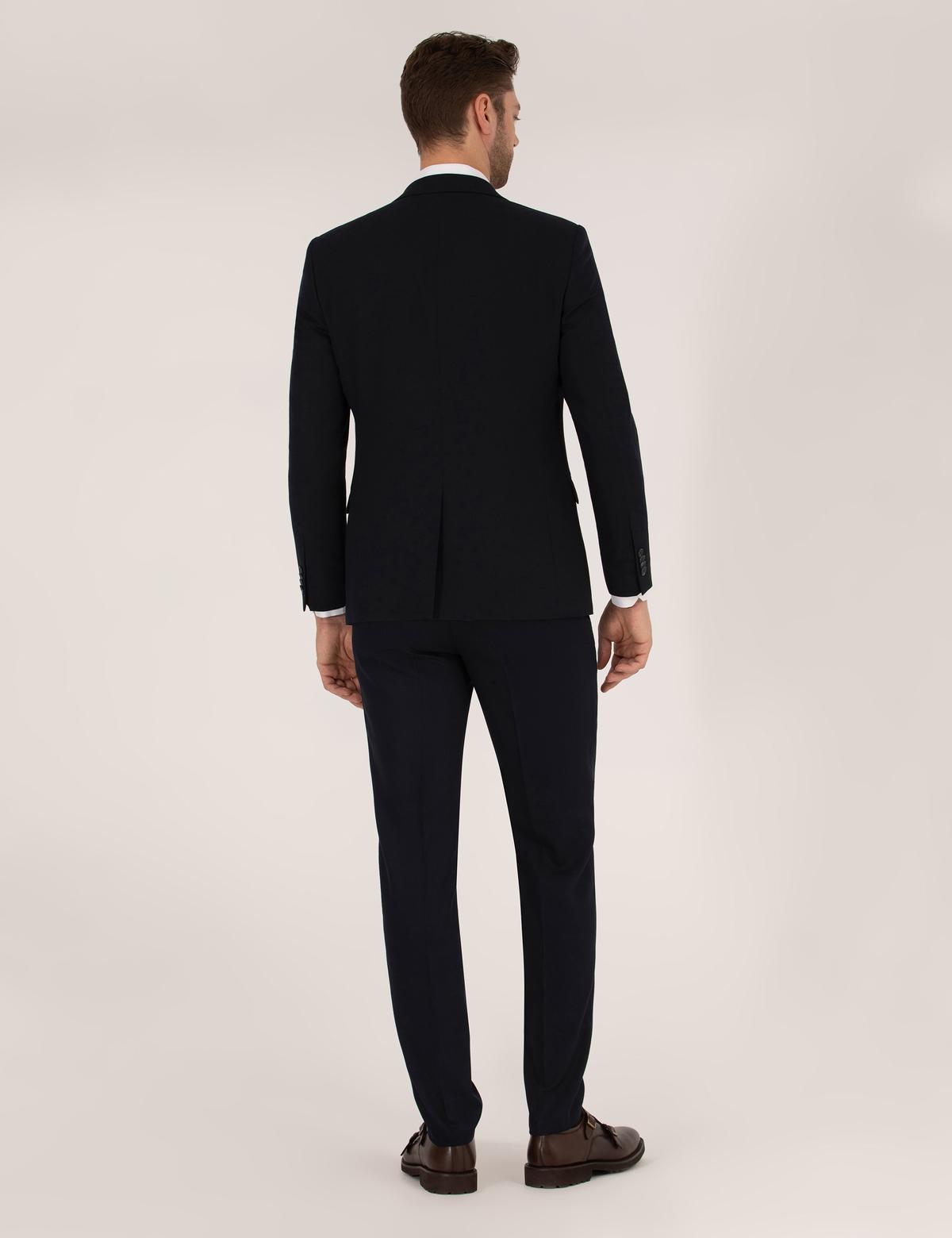 Lacivert Yelekli Ex. Slim Fit Takım Elbise - 50268603047