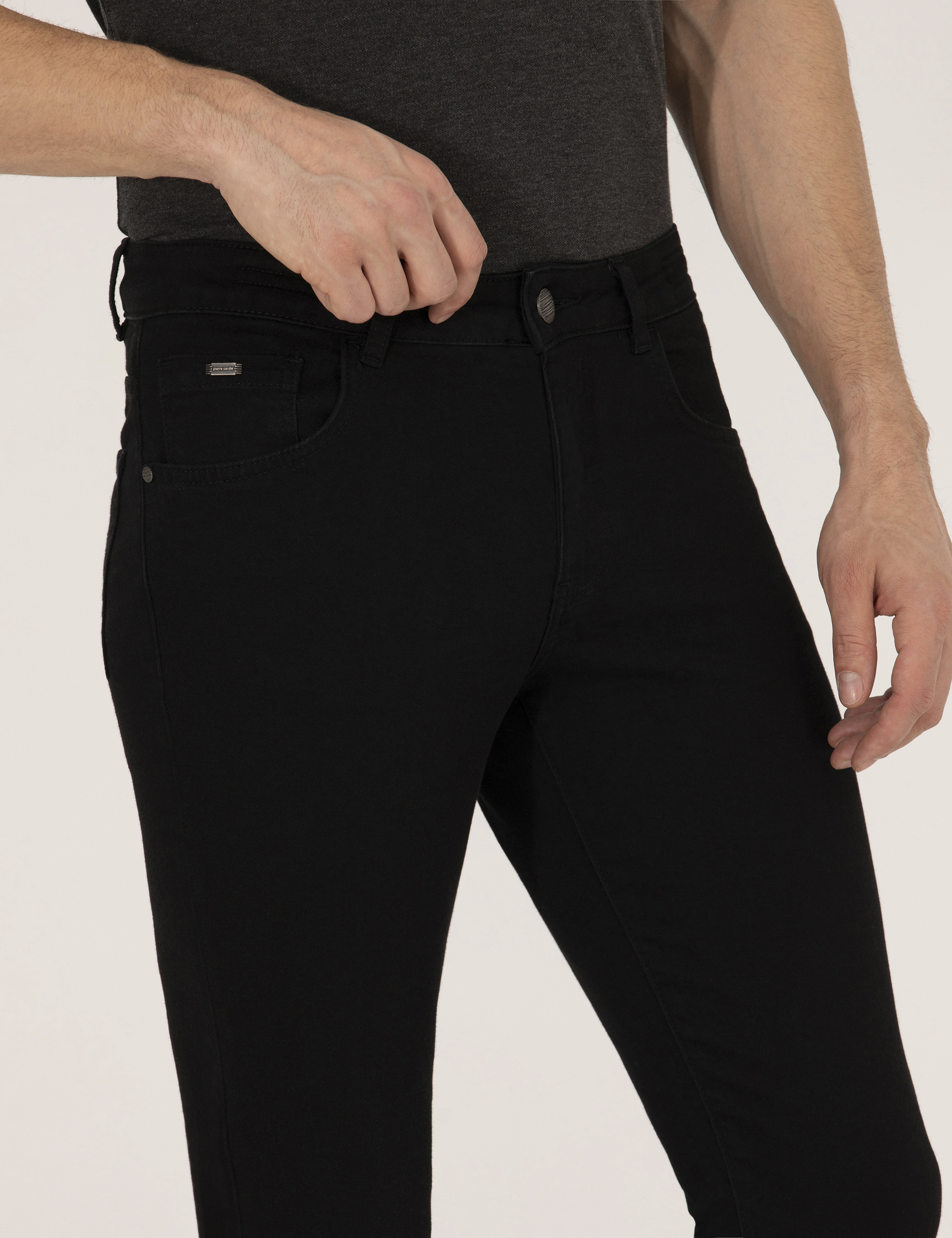 Siyah Slim Fit Jean Pantolon