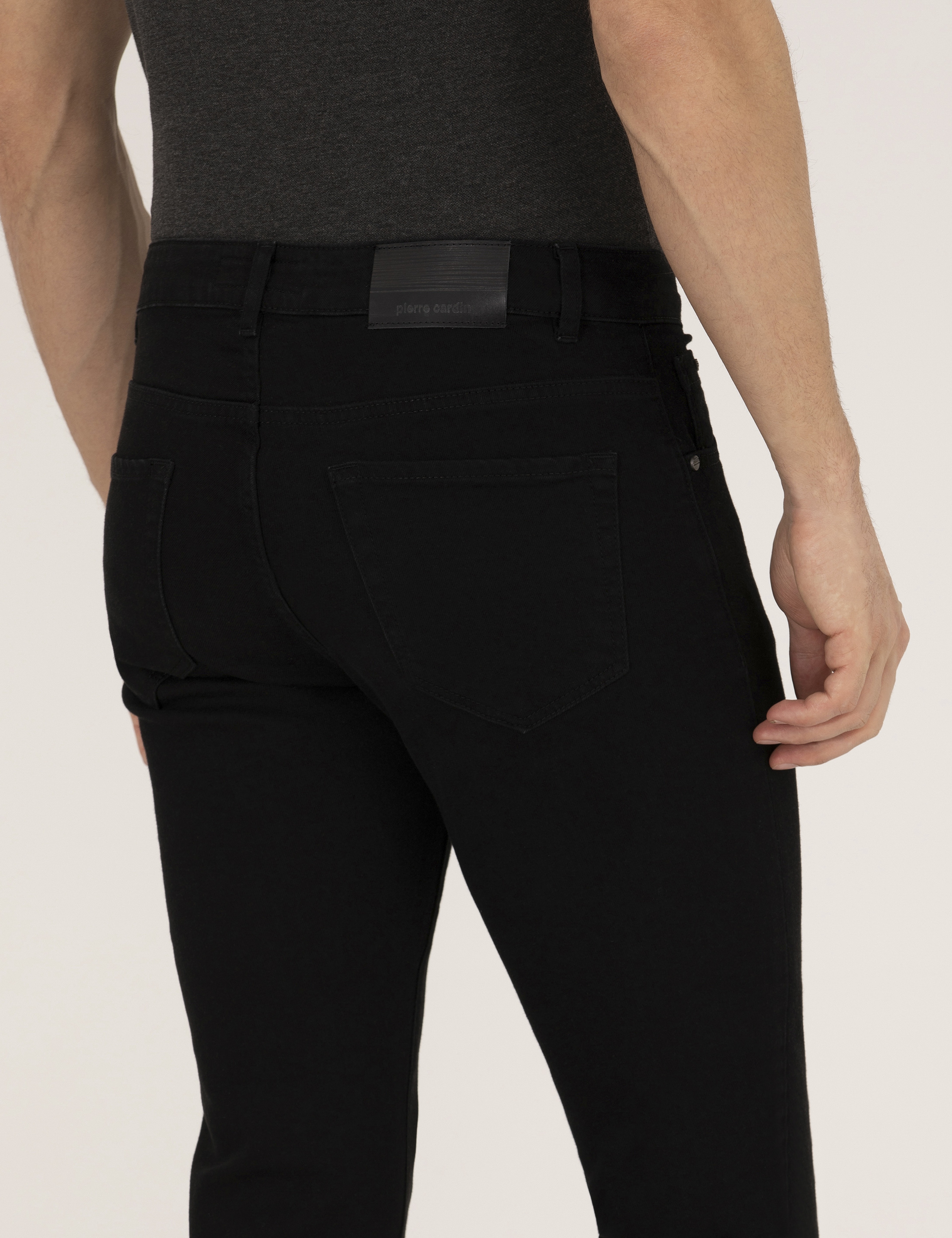 Siyah Slim Fit Jean Pantolon - Image 7