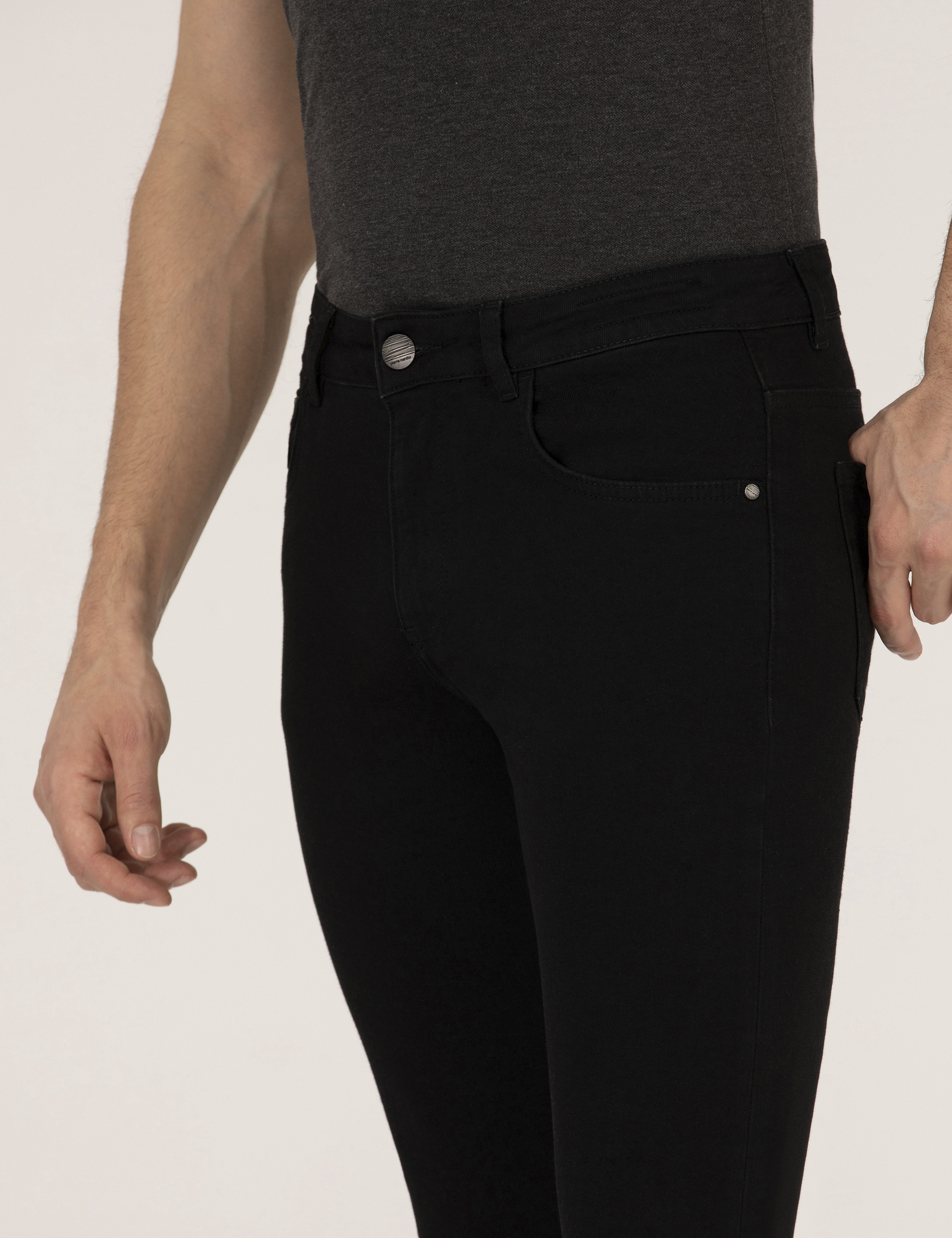Siyah Slim Fit Jean Pantolon