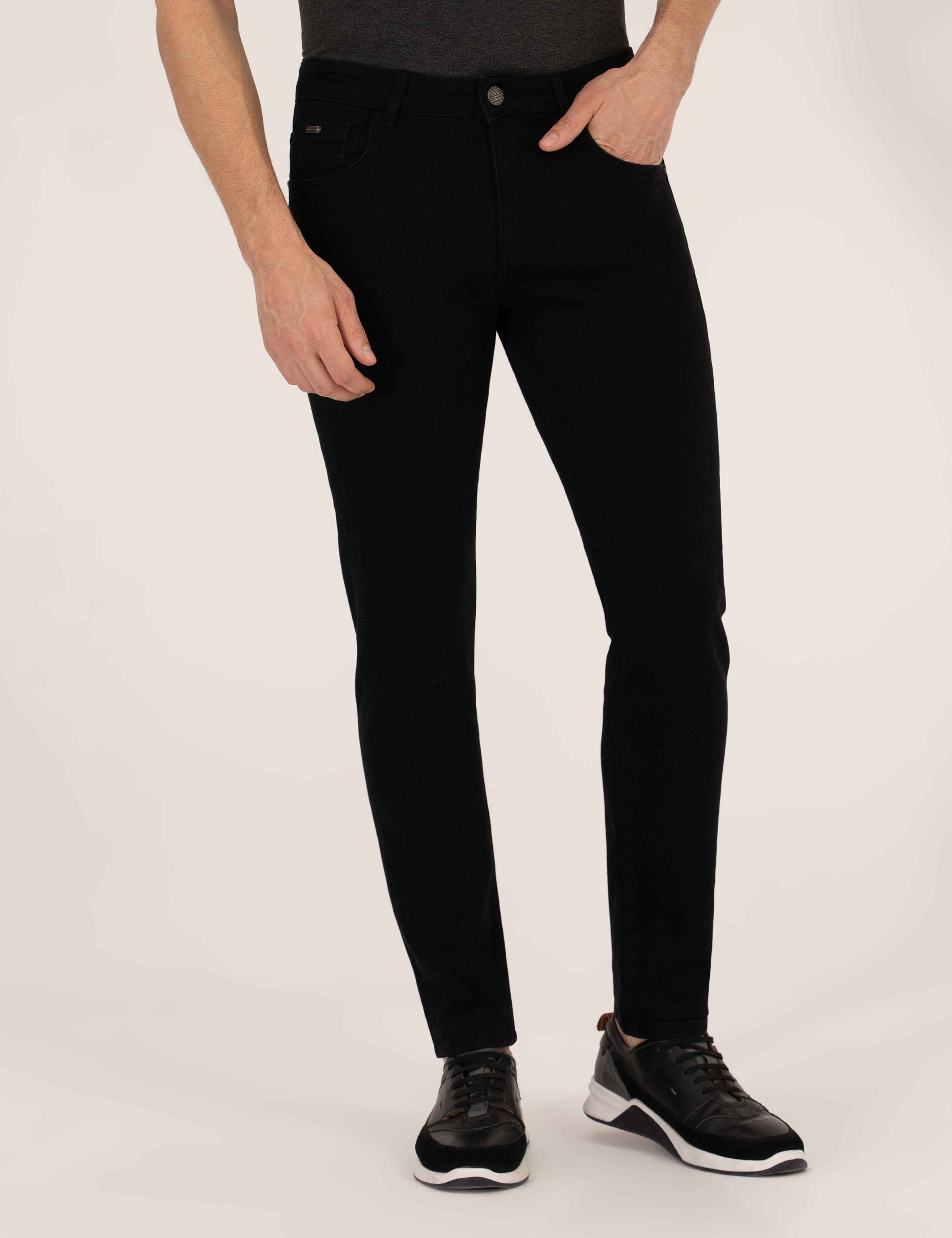 Siyah Slim Fit Jean Pantolon