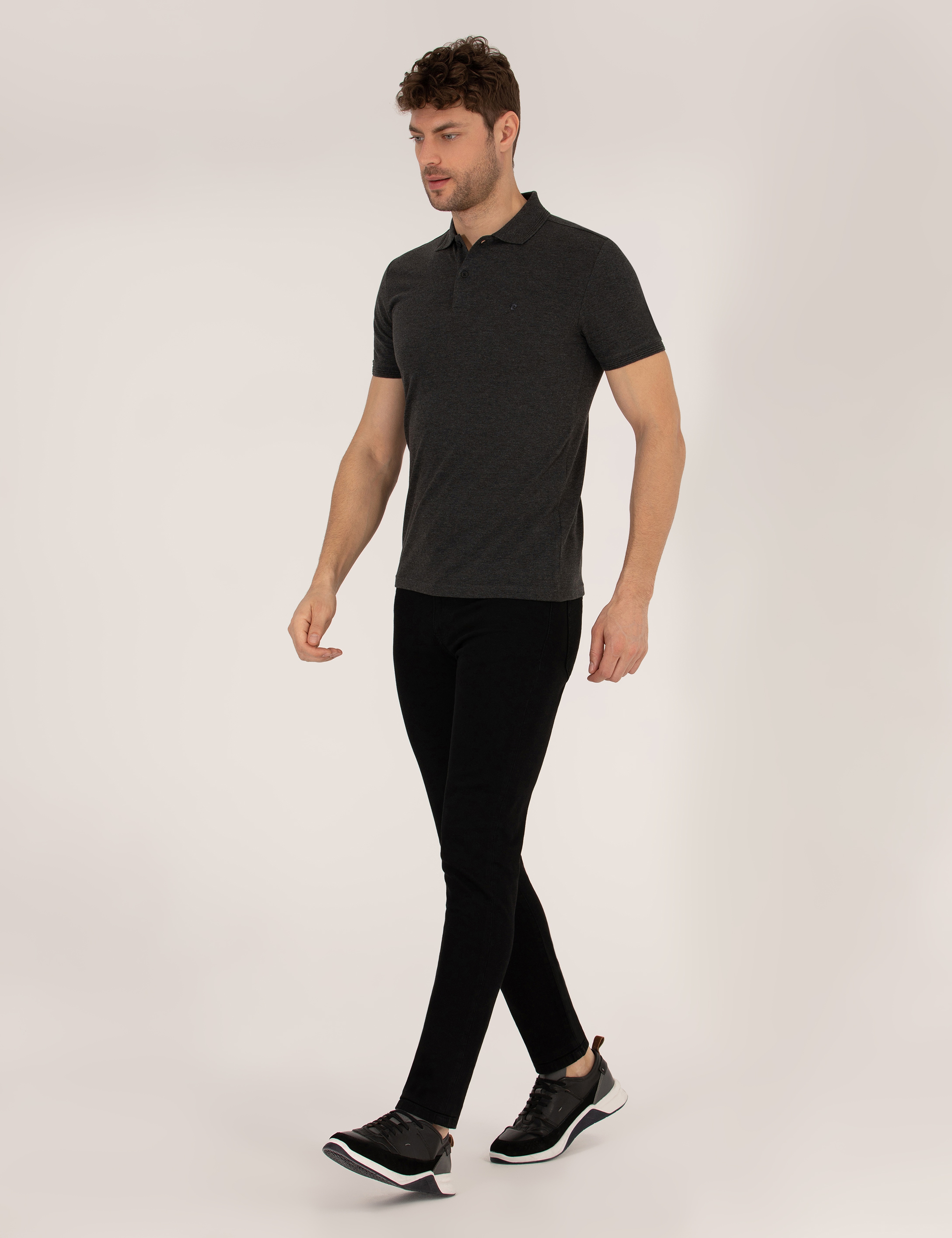 Siyah Slim Fit Jean Pantolon - Image 1