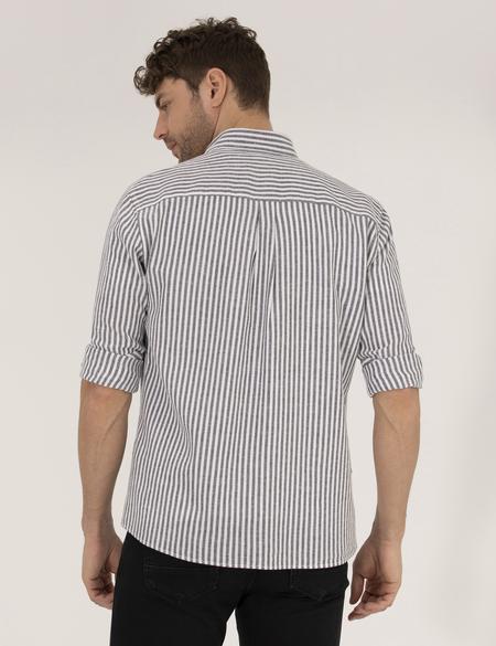 Siyah Regular Fit Uzun Kollu Gömlek - 50269387047