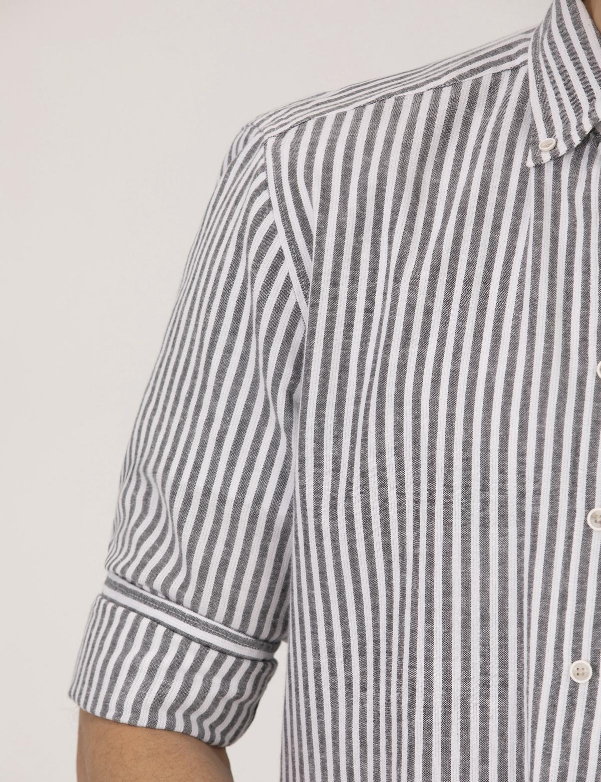 Siyah Regular Fit Uzun Kollu Gömlek - 50269387047