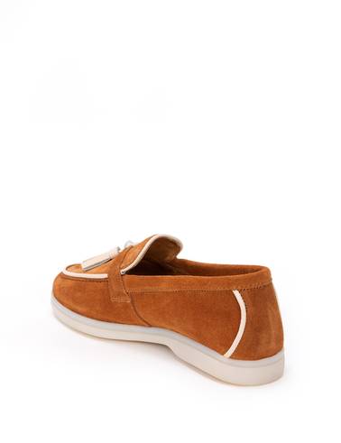 Taba Süet Deri Loafer