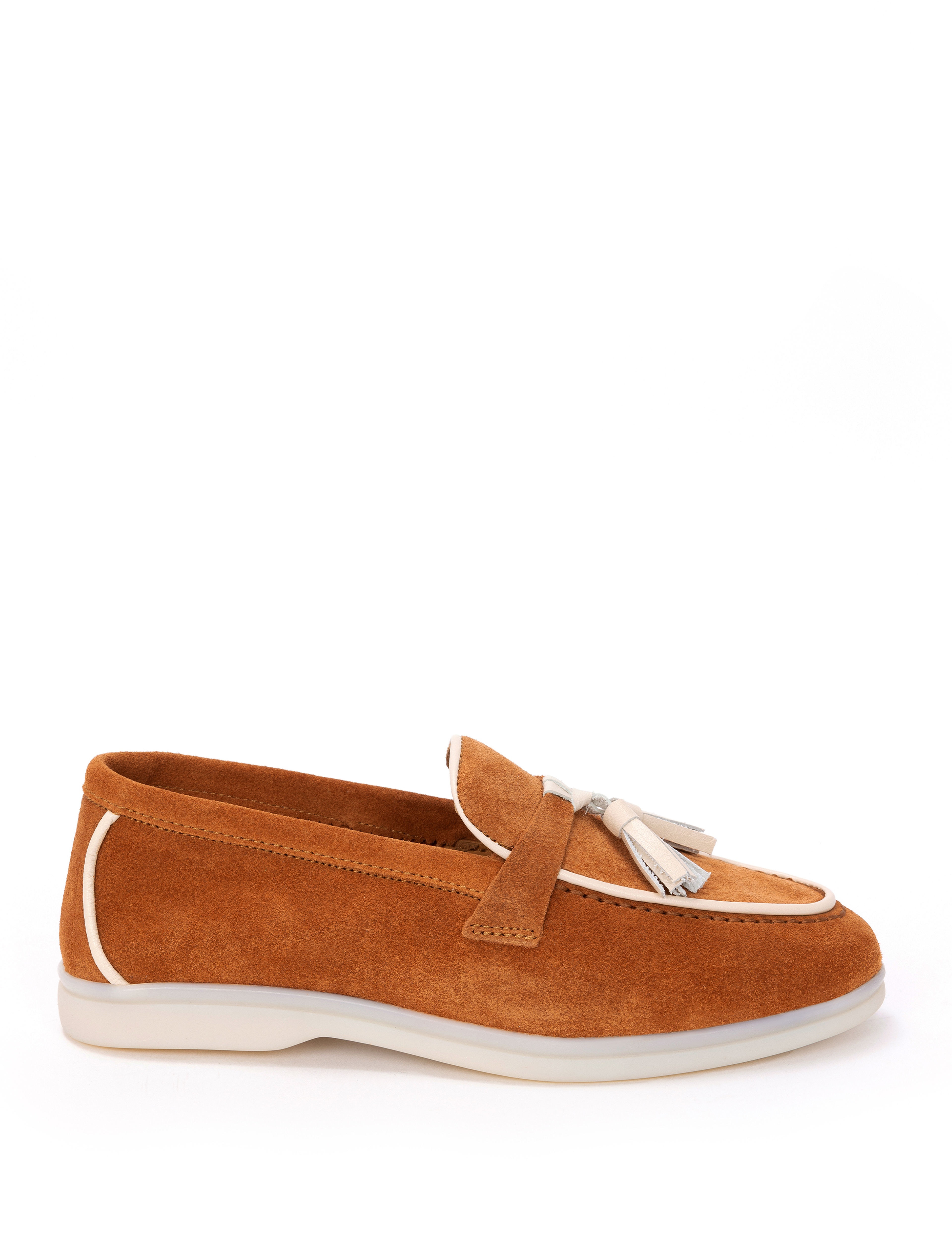 Taba Süet Deri Loafer - Image 4