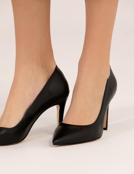 Siyah Topuklu Ayakkabı - 50268755003