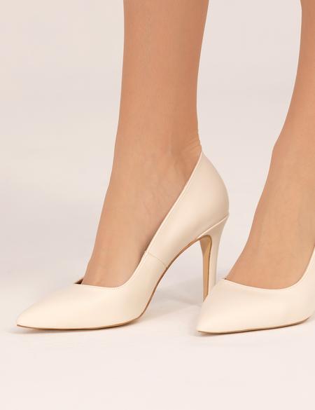 Bej Topuklu Ayakkabı - 50268755011