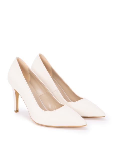 Bej Topuklu Ayakkabı - 50268755011