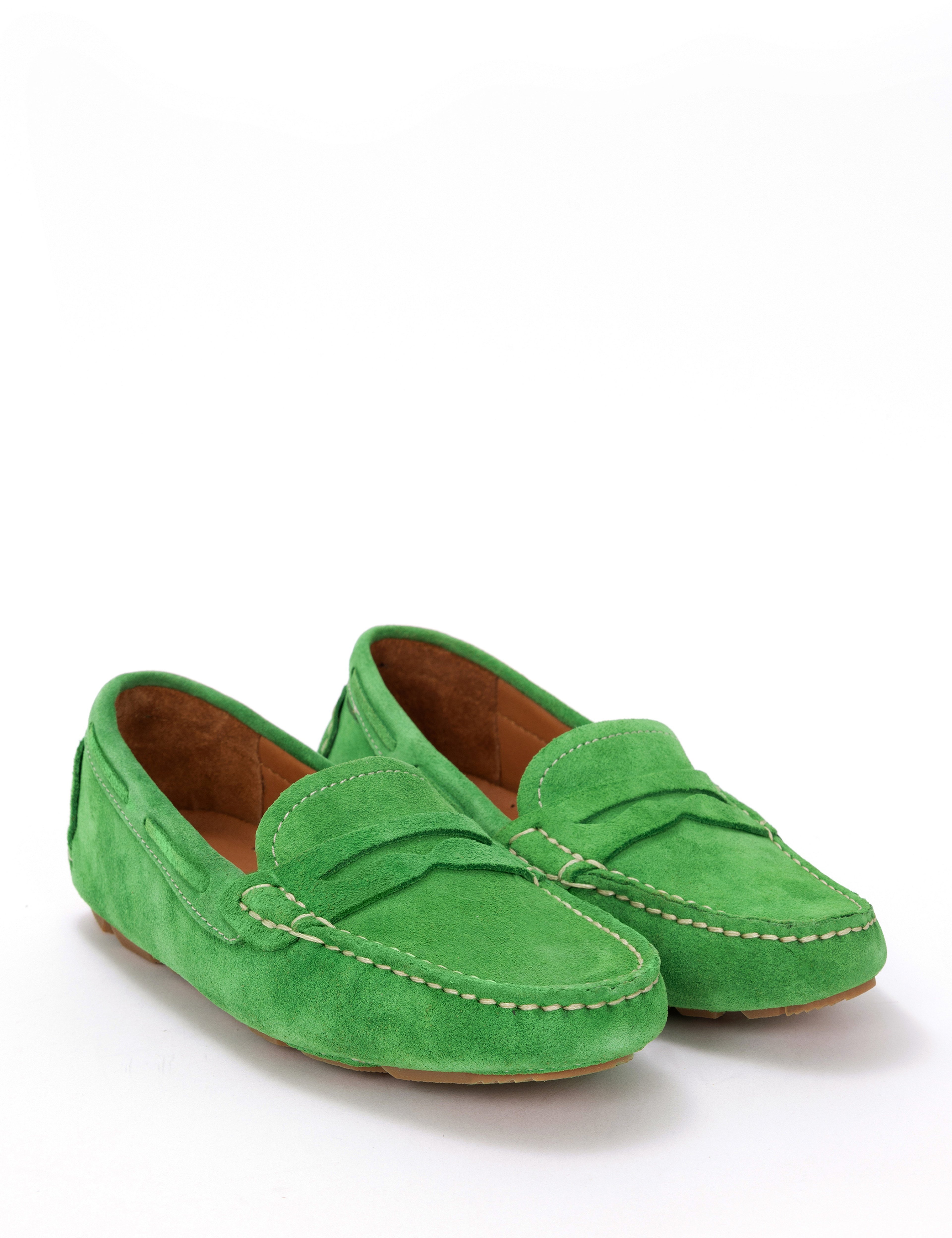 Yeşil Süet Deri Loafer - Image 3