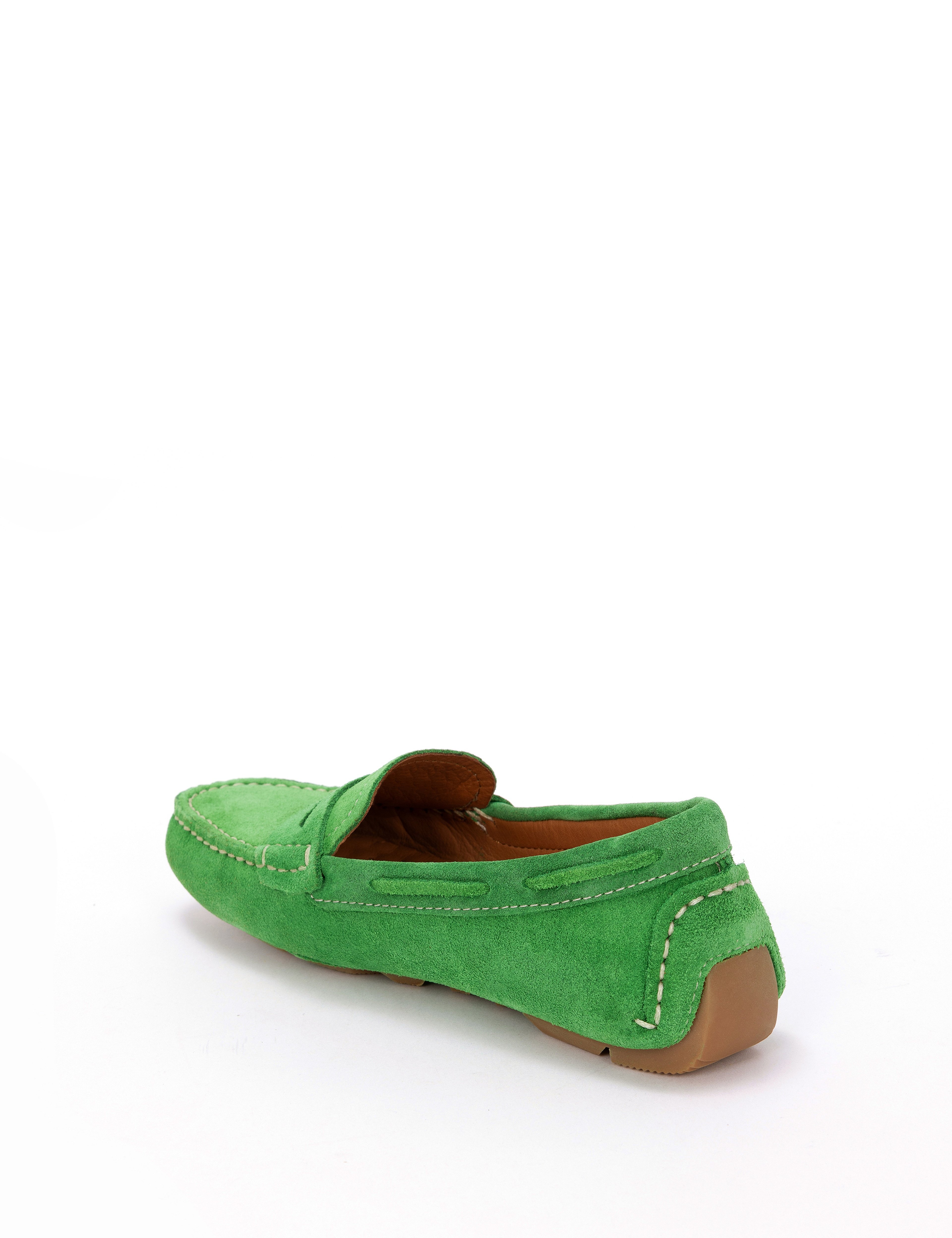 Yeşil Süet Deri Loafer - Image 6