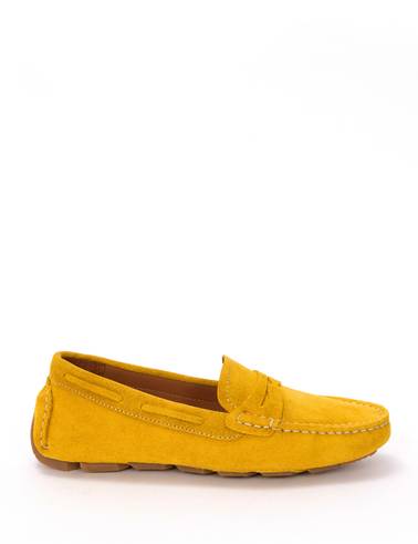 Yağ Yeşili Süet Deri Loafer