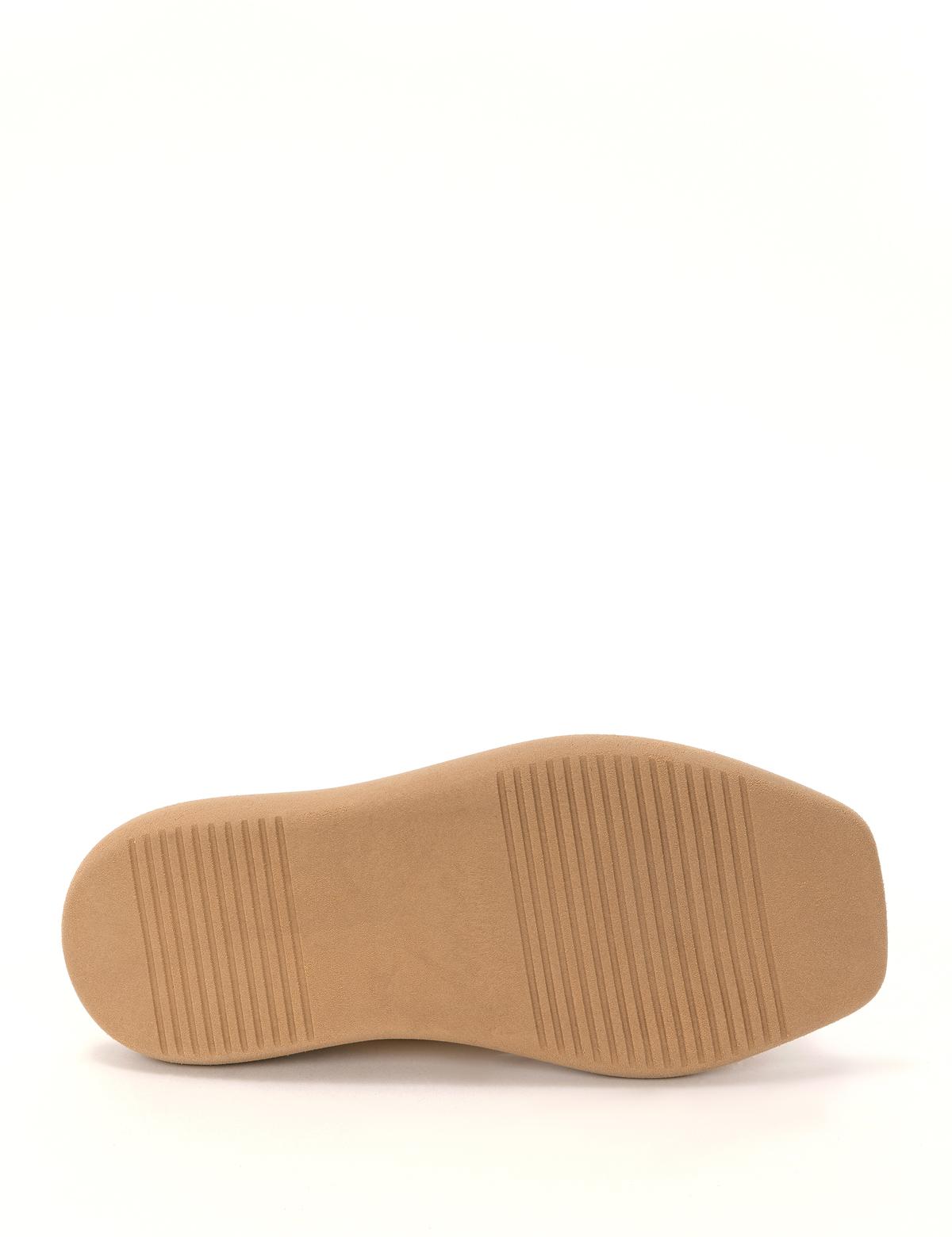 Bej Deri Sandalet - 50269963005