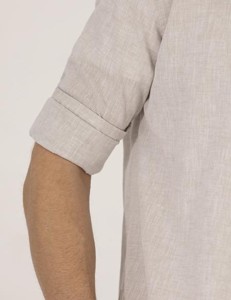 Açık Kahverengi Regular Fit Uzun Kollu Gömlek - 50265119168