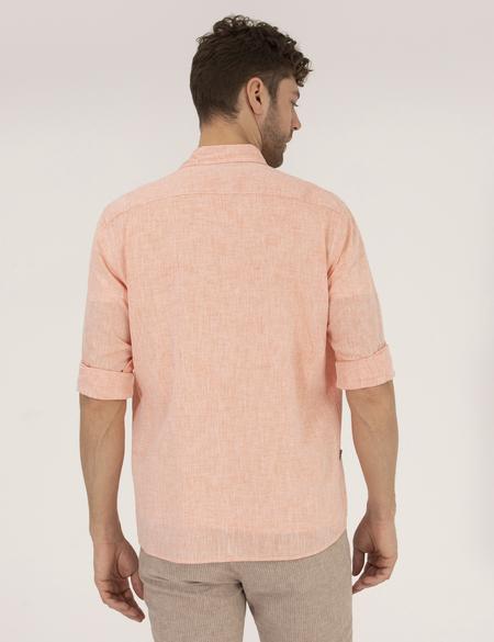 Turuncu Regular Fit Uzun Kollu Gömlek - 50265119208