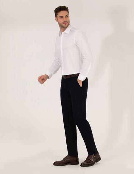 Beyaz Slim Fit Uzun Kollu Gömlek - 50269449024